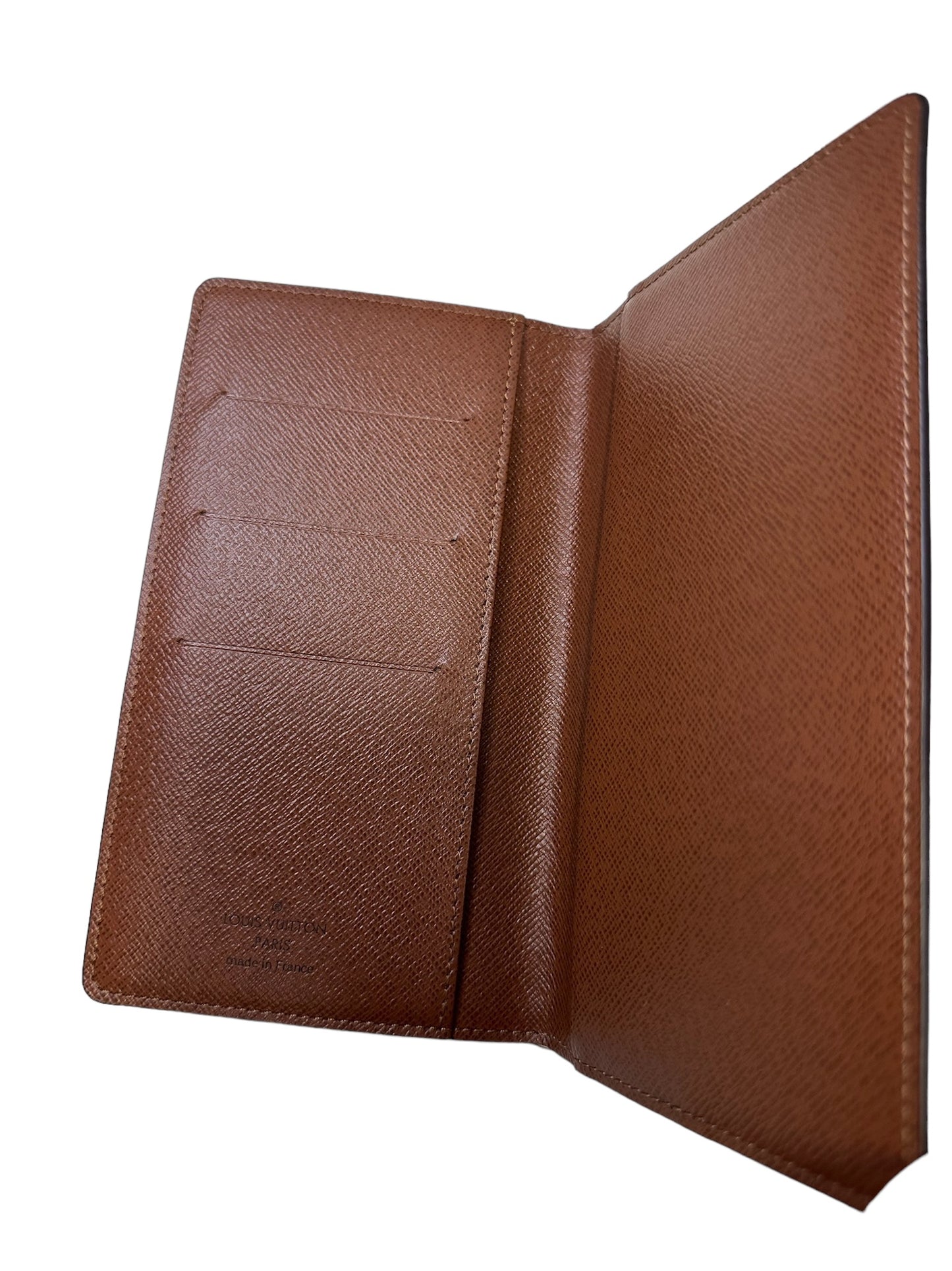 LOUIS VUITTON - Funda para pasaporte de lona con monograma