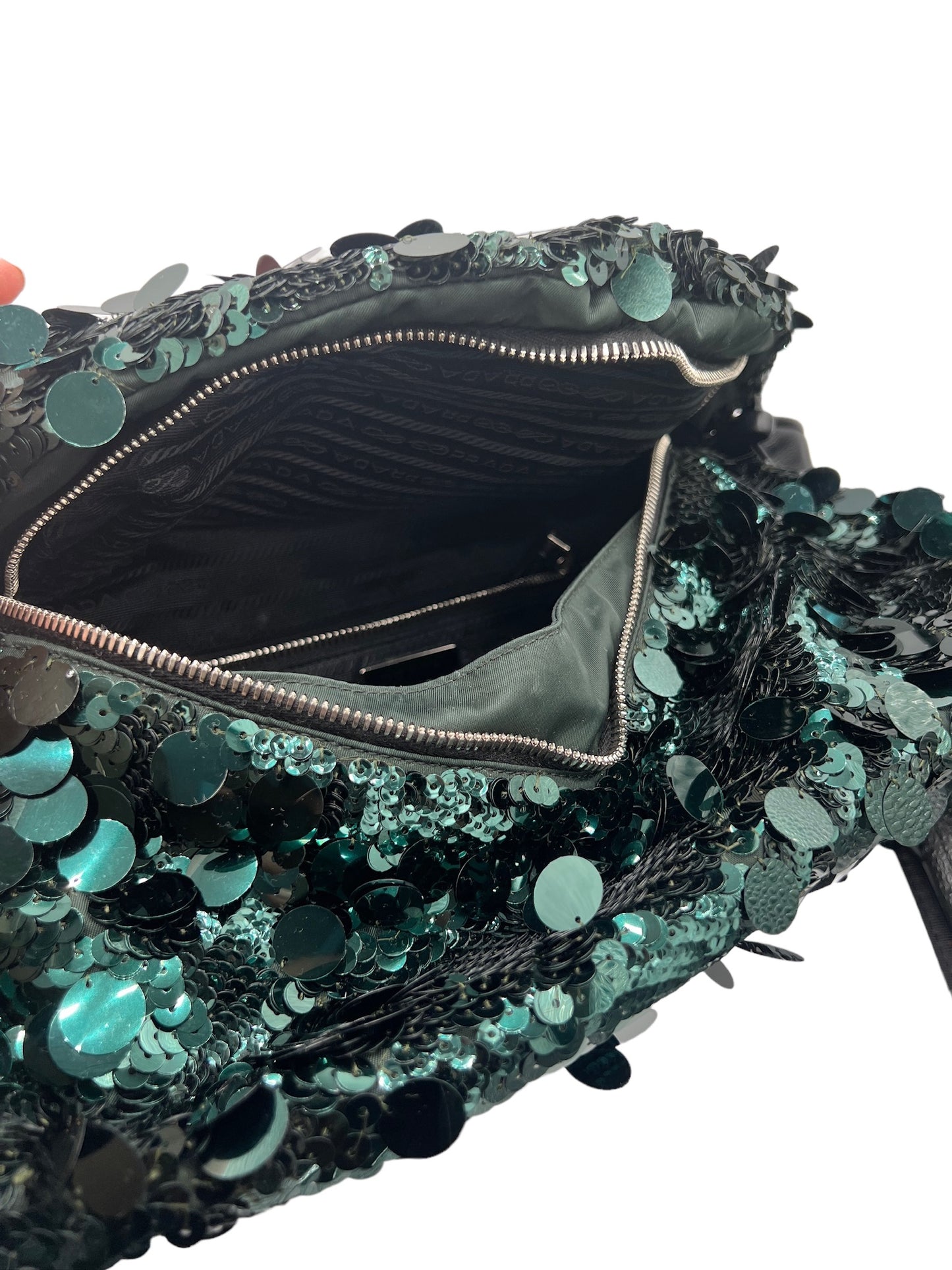 PRADA - Sequin Signaux Shoulder Bag