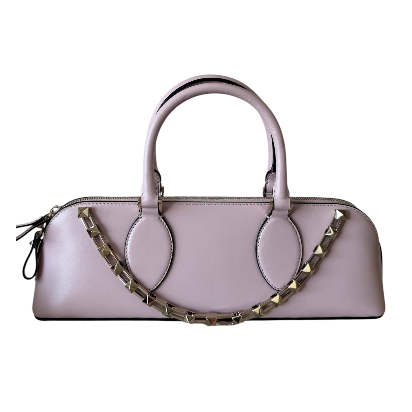 PRE-OWNED Rockstud Zip Up Top Handle Bag