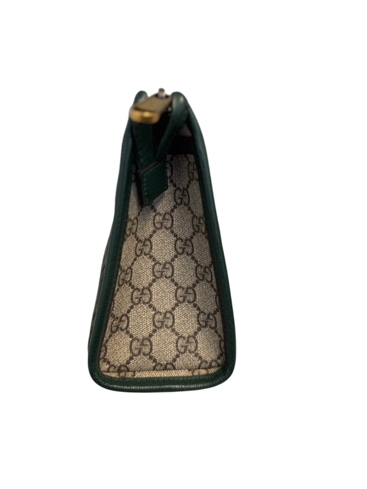 GUCCI - Green GG Supreme Canvas Microguccissima Canvas Mini Pouch