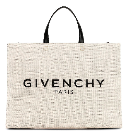 GIVENCHY - Medium G Tote Shopping Bag in Beige & Black