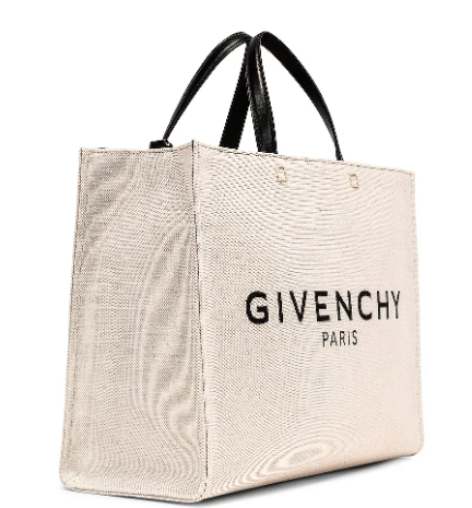 GIVENCHY - Medium G Tote Shopping Bag in Beige & Black