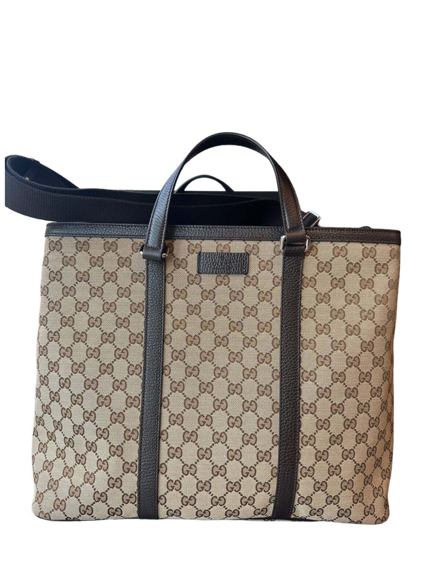 GUCCI- Brown GG Shopping Tote