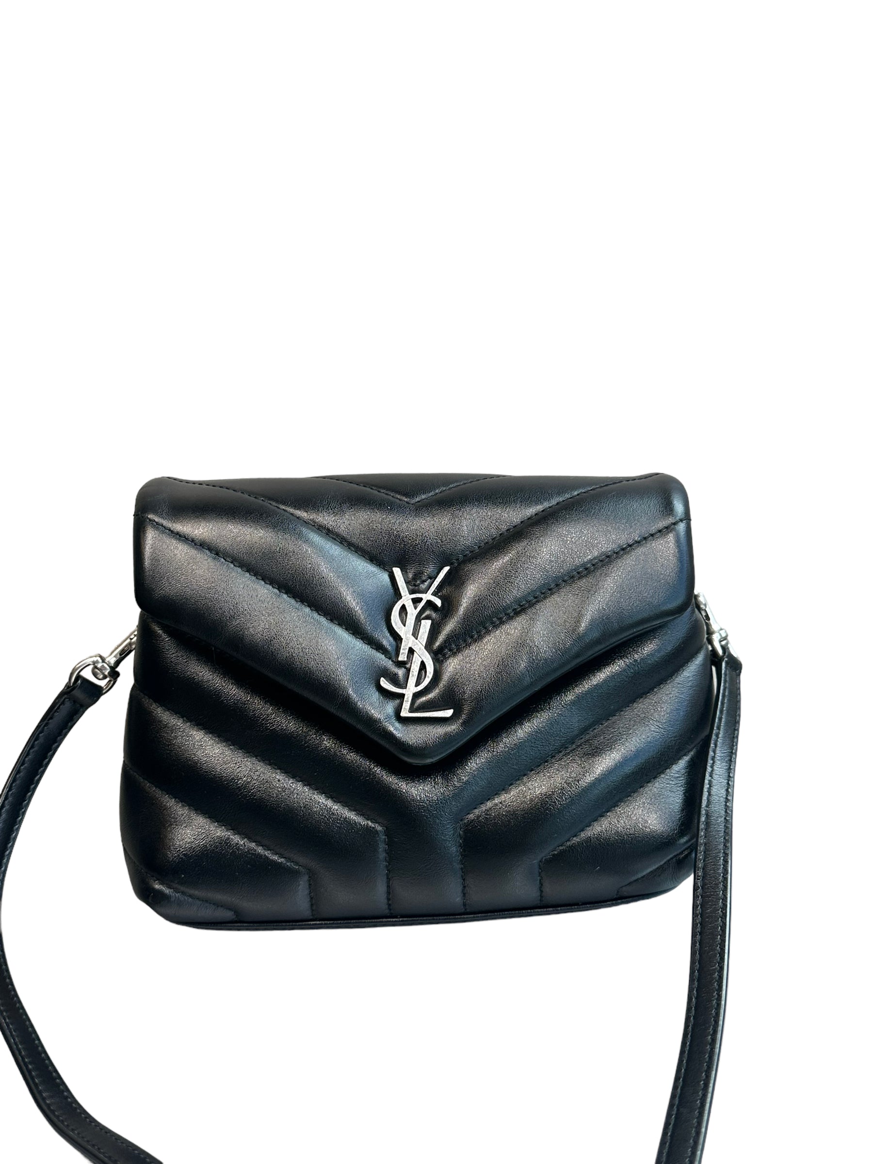 Saint Laurent Loulou Matelasse Chevron Leather Shoulder Bag