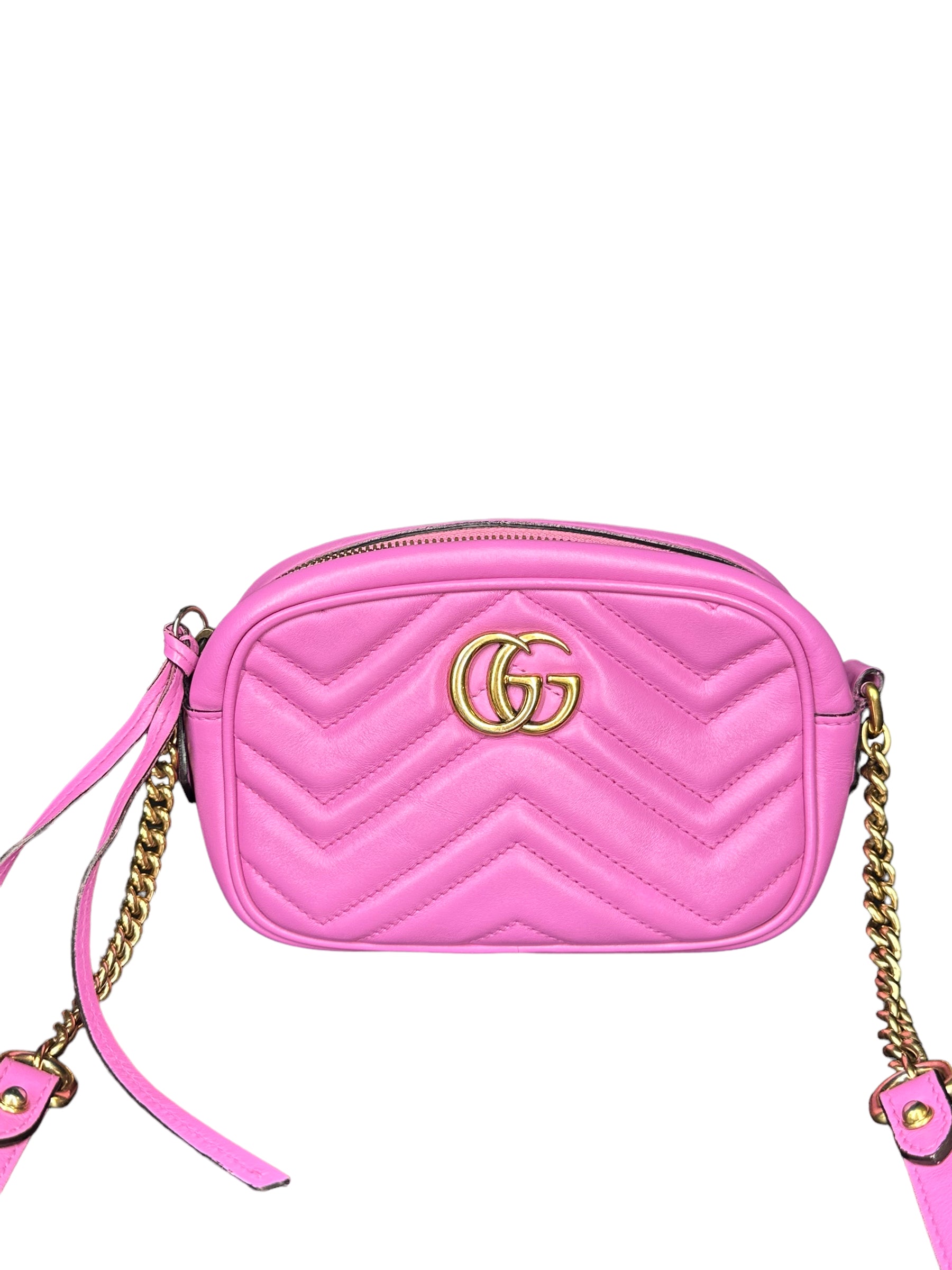 GG Marmont Small Raffia Shoulder Bag in Neutrals - Gucci