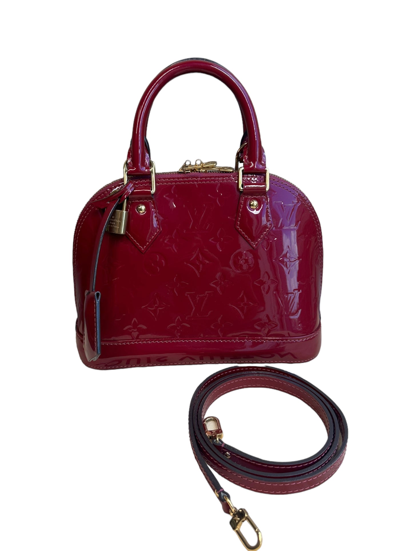 LOUIS VUITTON -Alma Handbag Monogram Vernis BB