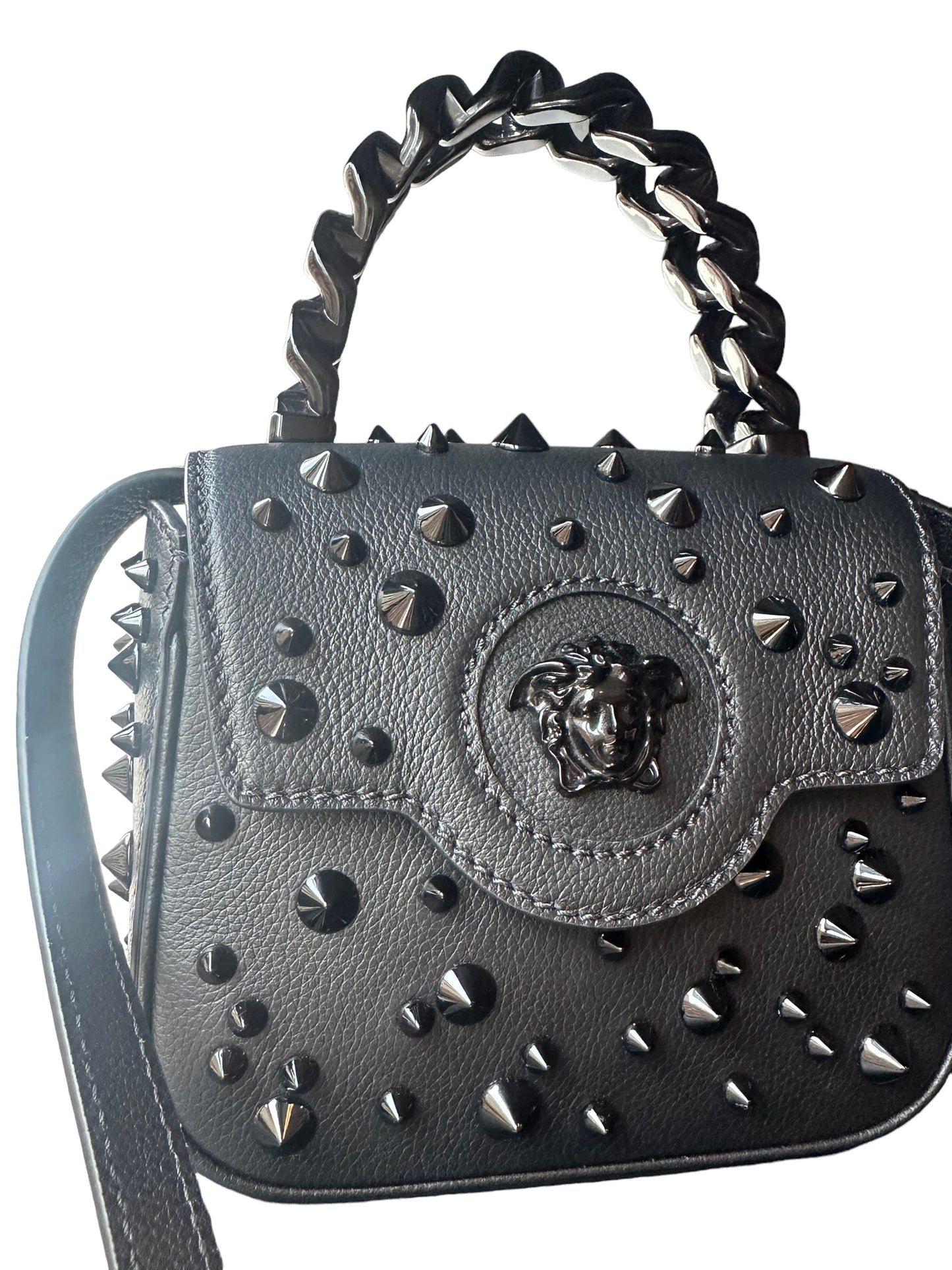 VERSACE - La Medusa Spiked Mini Bag