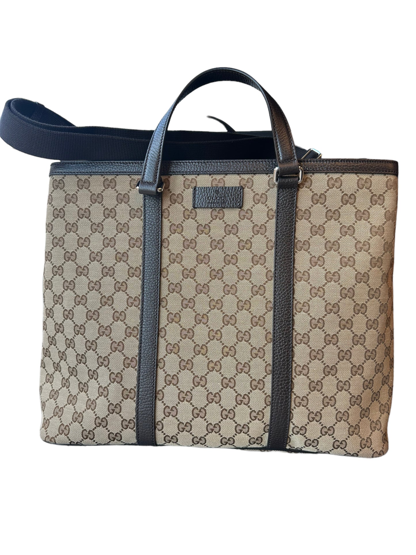 GUCCI- Brown GG Shopping Tote