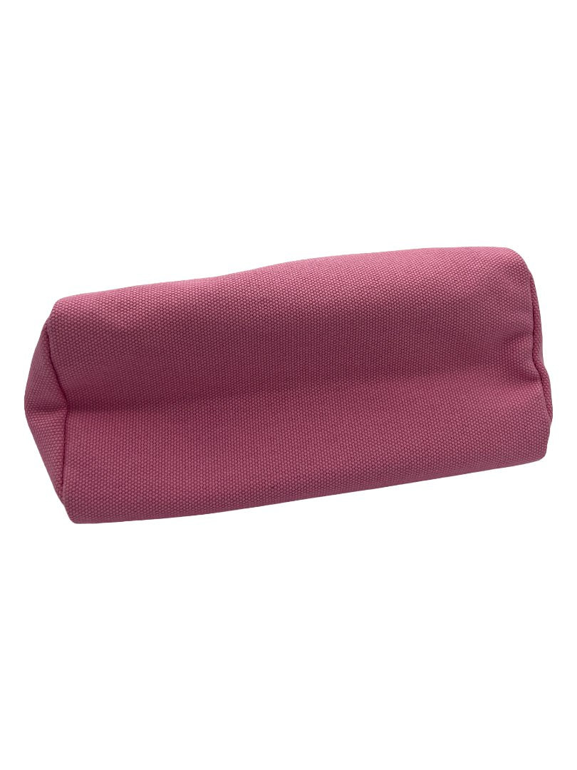 PRADA - Canapa Pouch Geranio Bianco Pink White Canvas