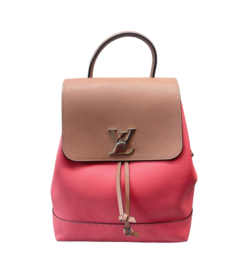 Louis Vuitton LV BackPack Bag Lock me M41815 Black Leather