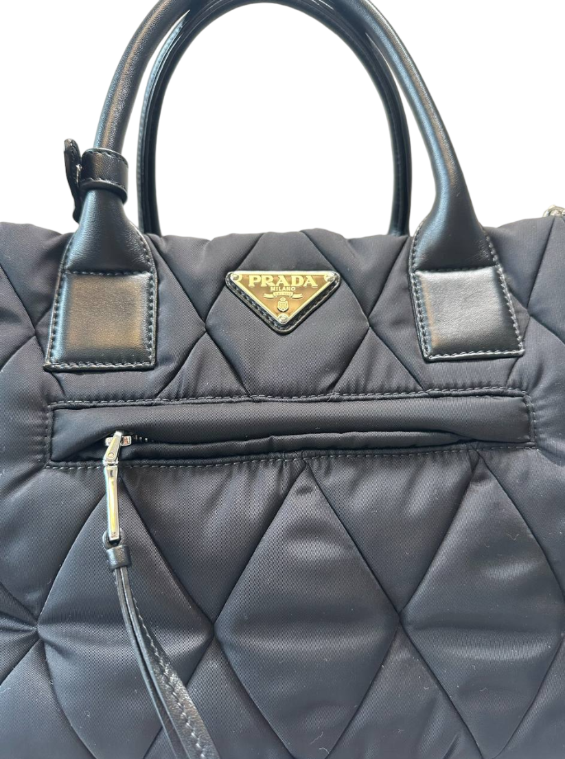PRADA - Bomber Convertible Tote