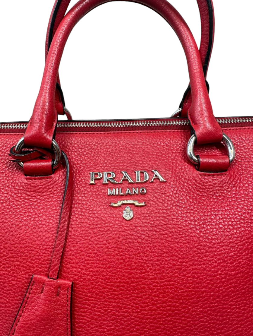 PRADA - Convertible Zip Tote Vitello Phenix
