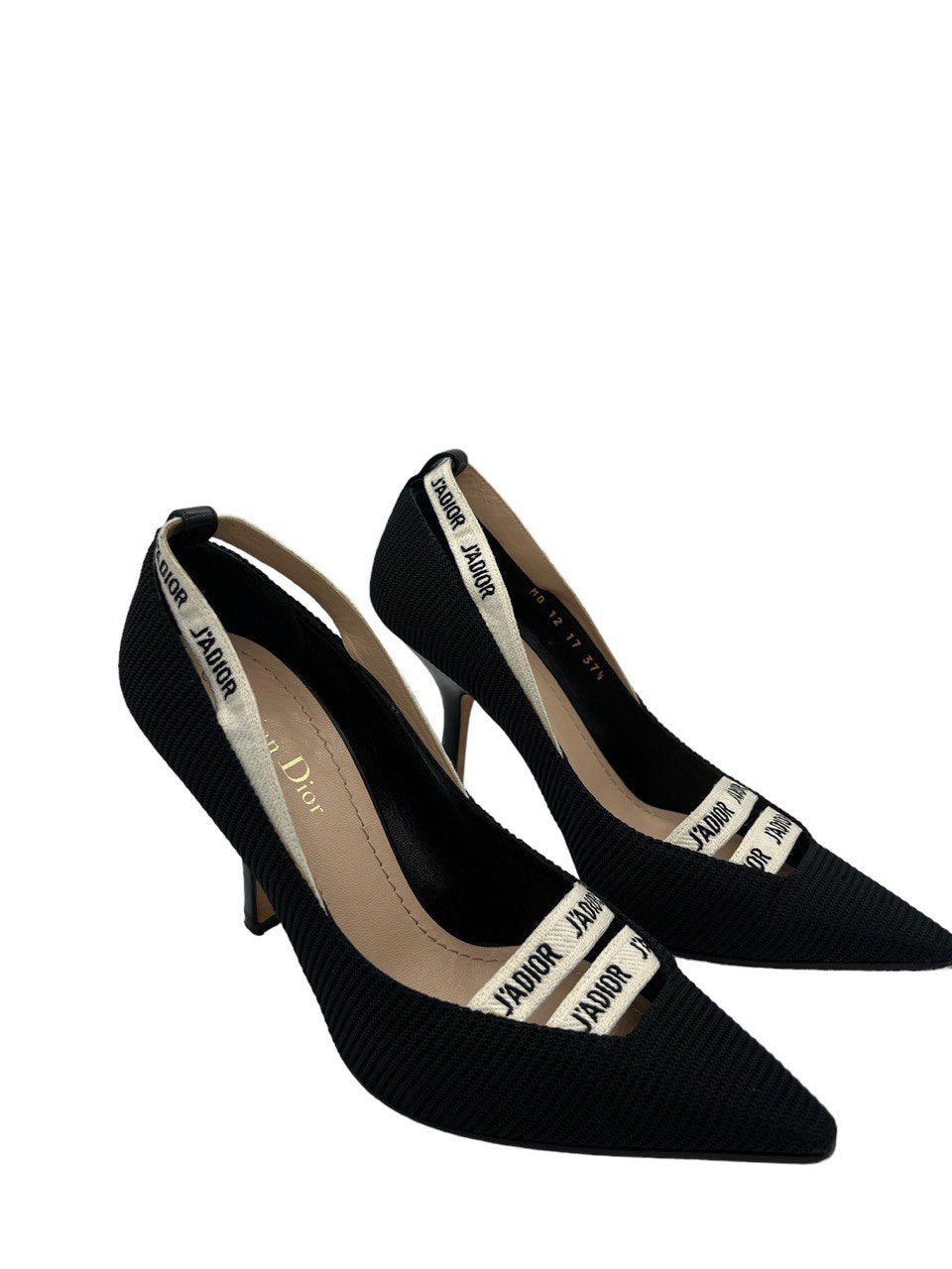 DIOR - Black Cream Chemical Fiber Pumps