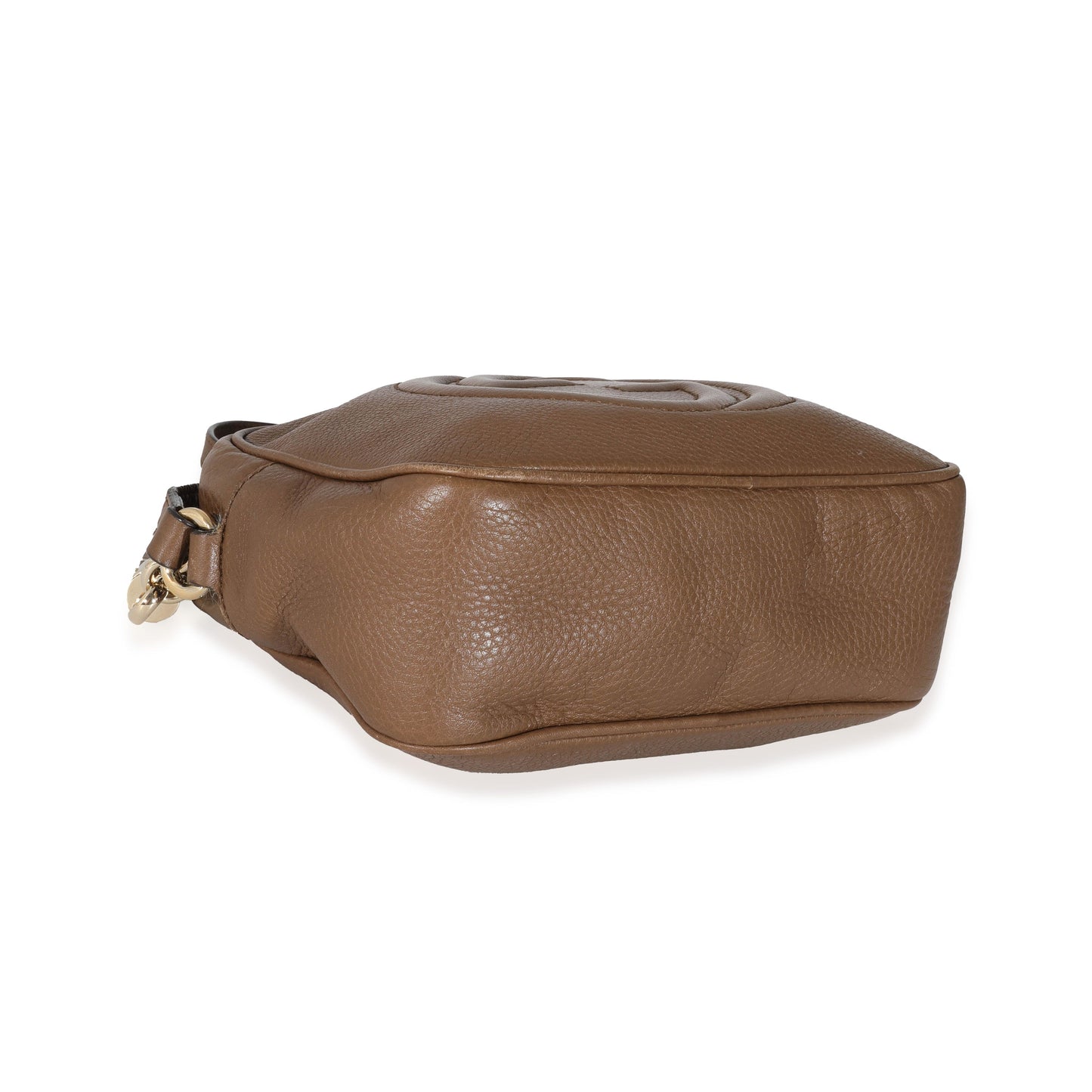 GUCCI - Brown Pebbled Leather Soho Disco Bag