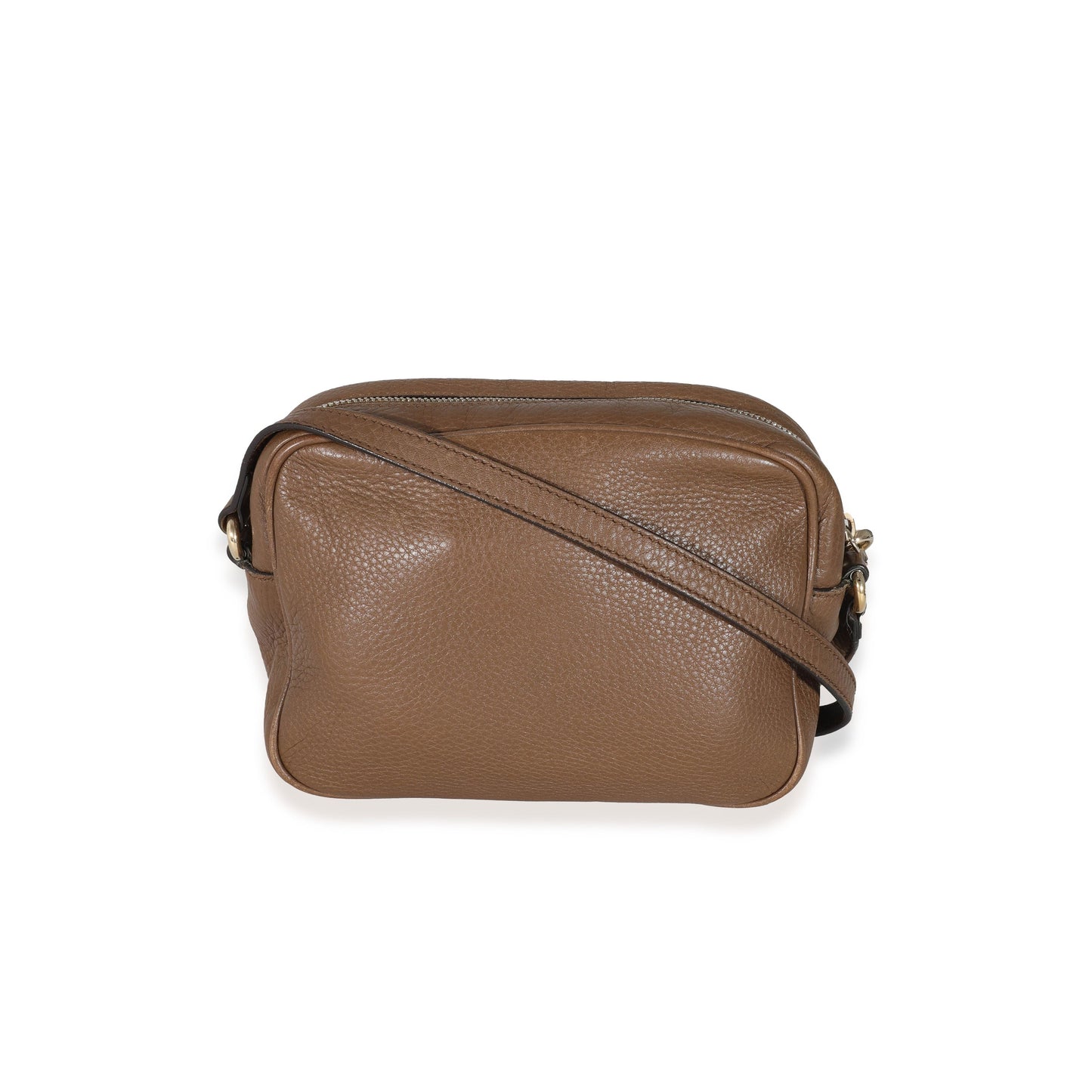 GUCCI - Brown Pebbled Leather Soho Disco Bag