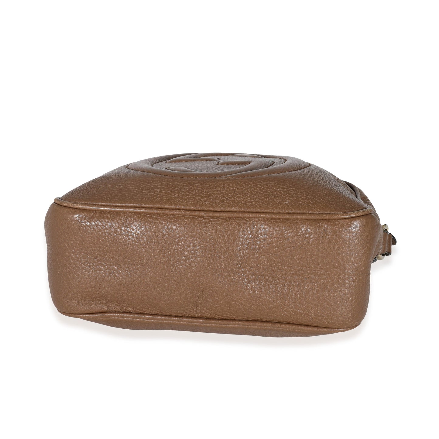 GUCCI - Brown Pebbled Leather Soho Disco Bag