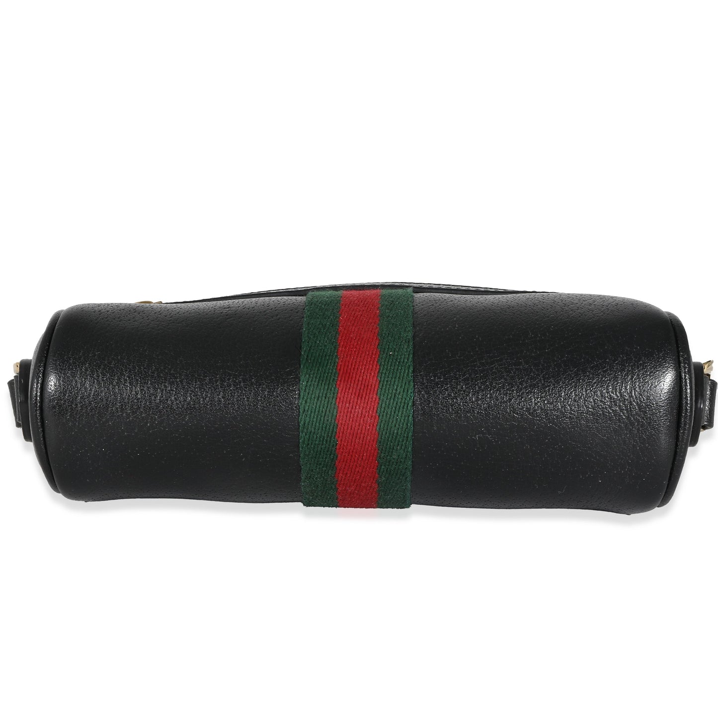 GUCCI - Black Leather Mini Web Ophidia Bag