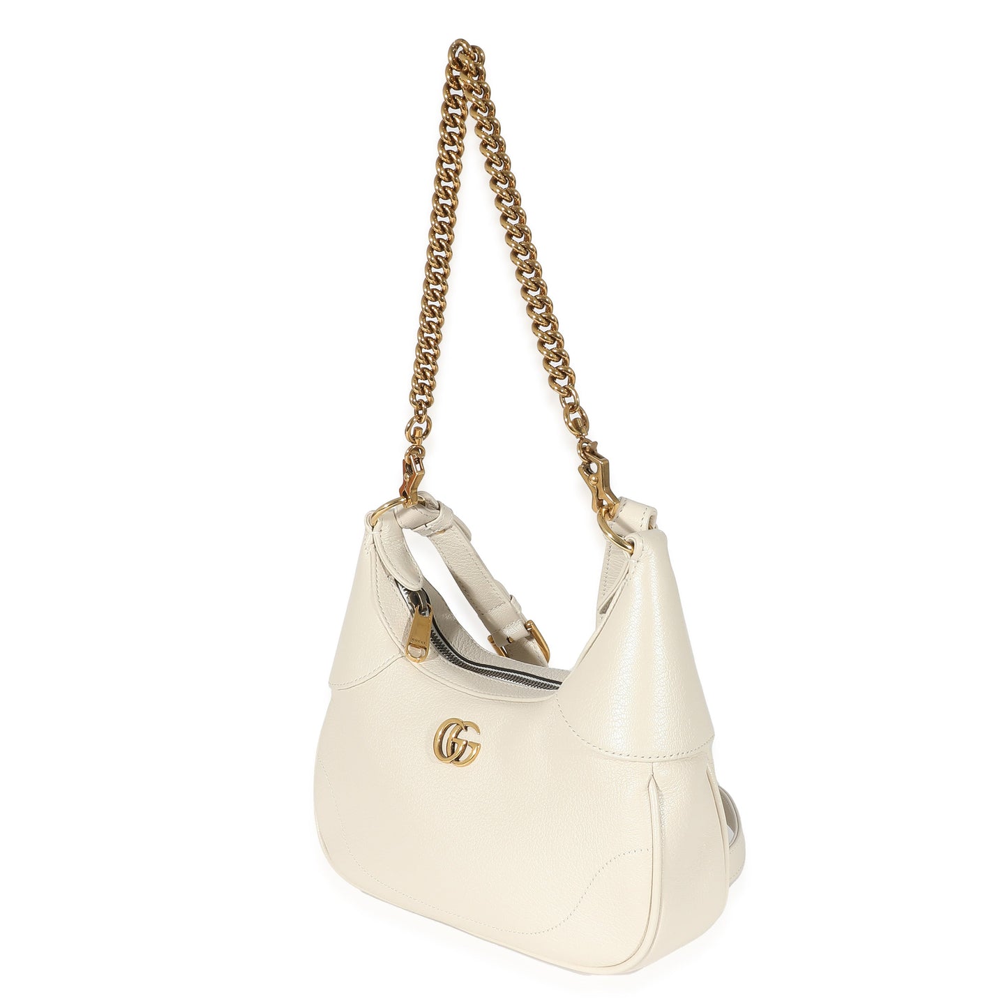 GUCCI - White Goatskin Small Aphrodite Shoulder Bag