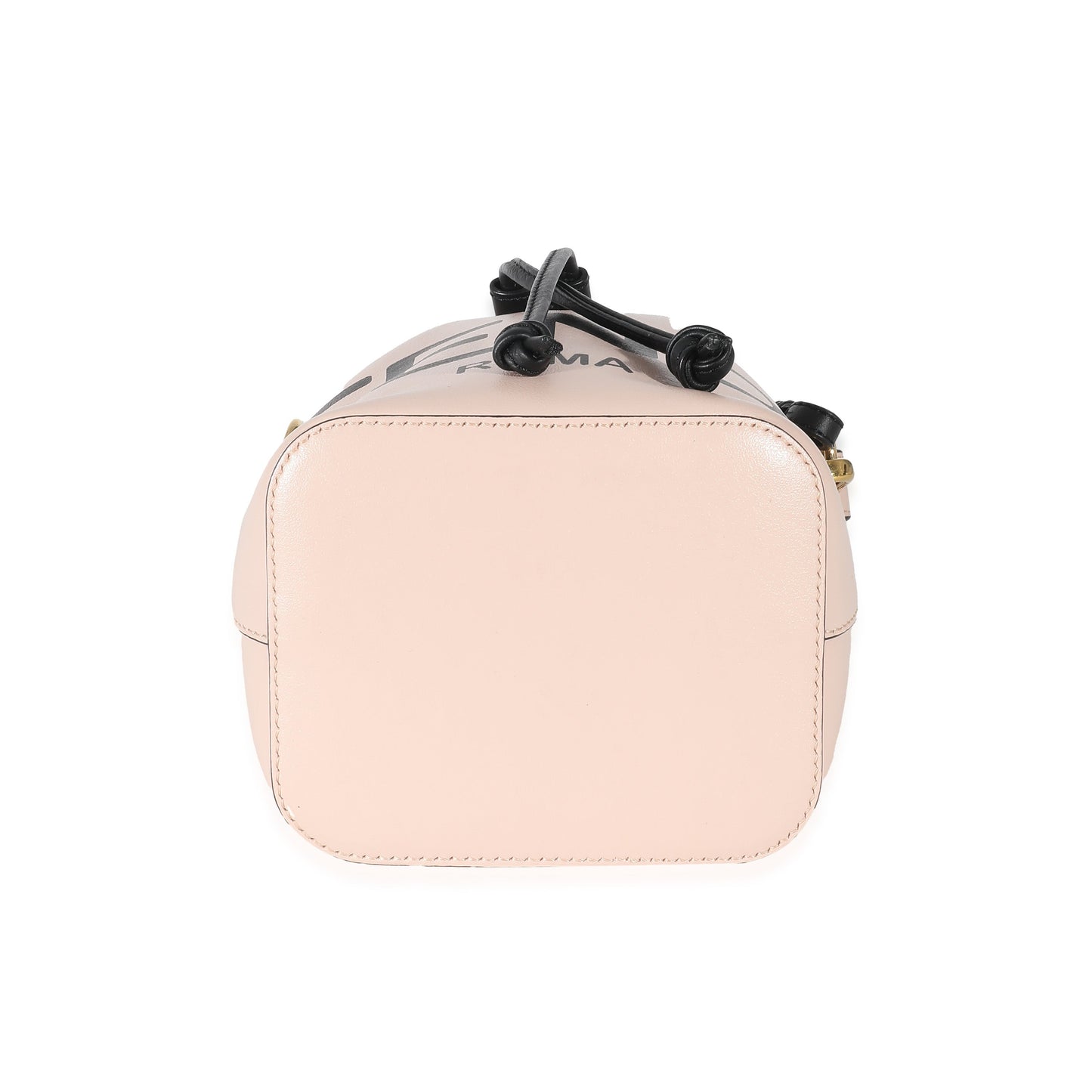 FENDI - Rosa Quarzo Leather Logo Mini Mon Tresor Bucket Bag