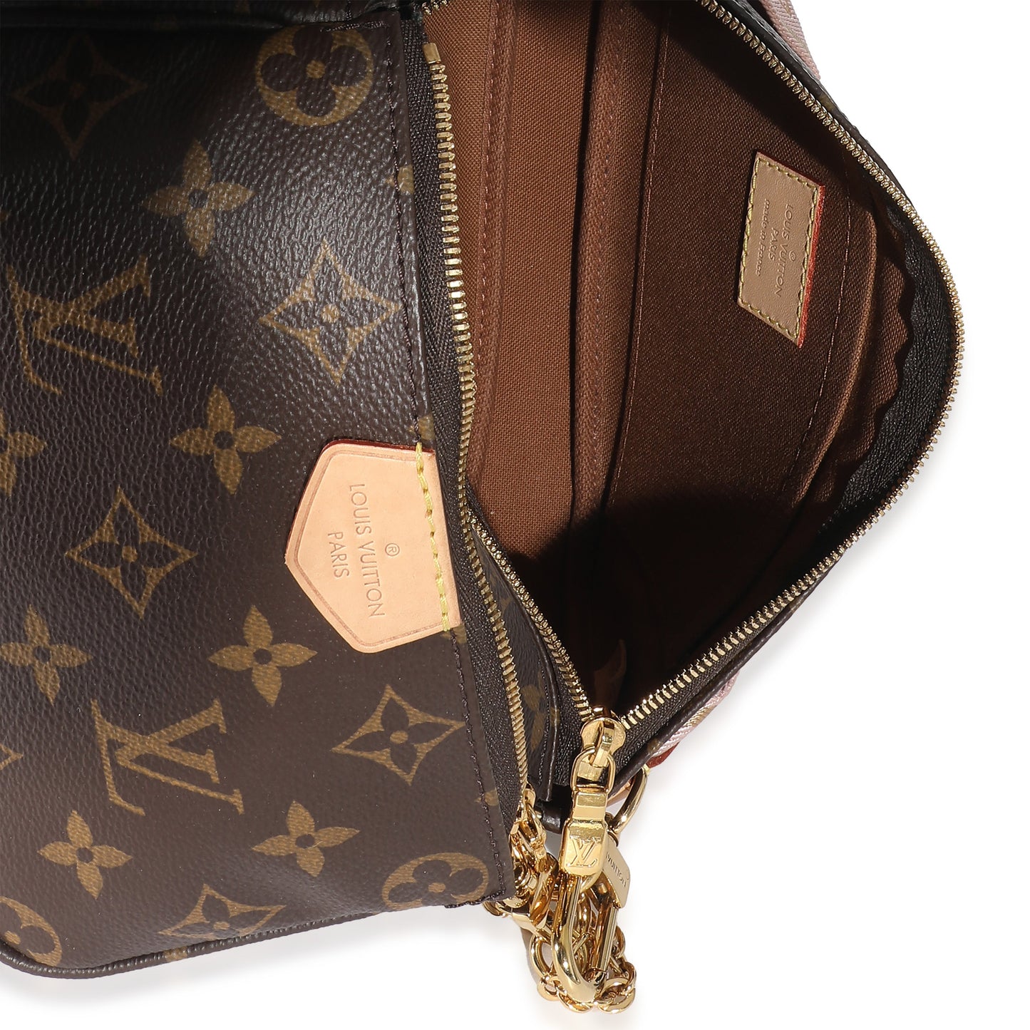LOUIS VUITTON- Rose Clair Monogram Canvas Multi Pochette Accessoires