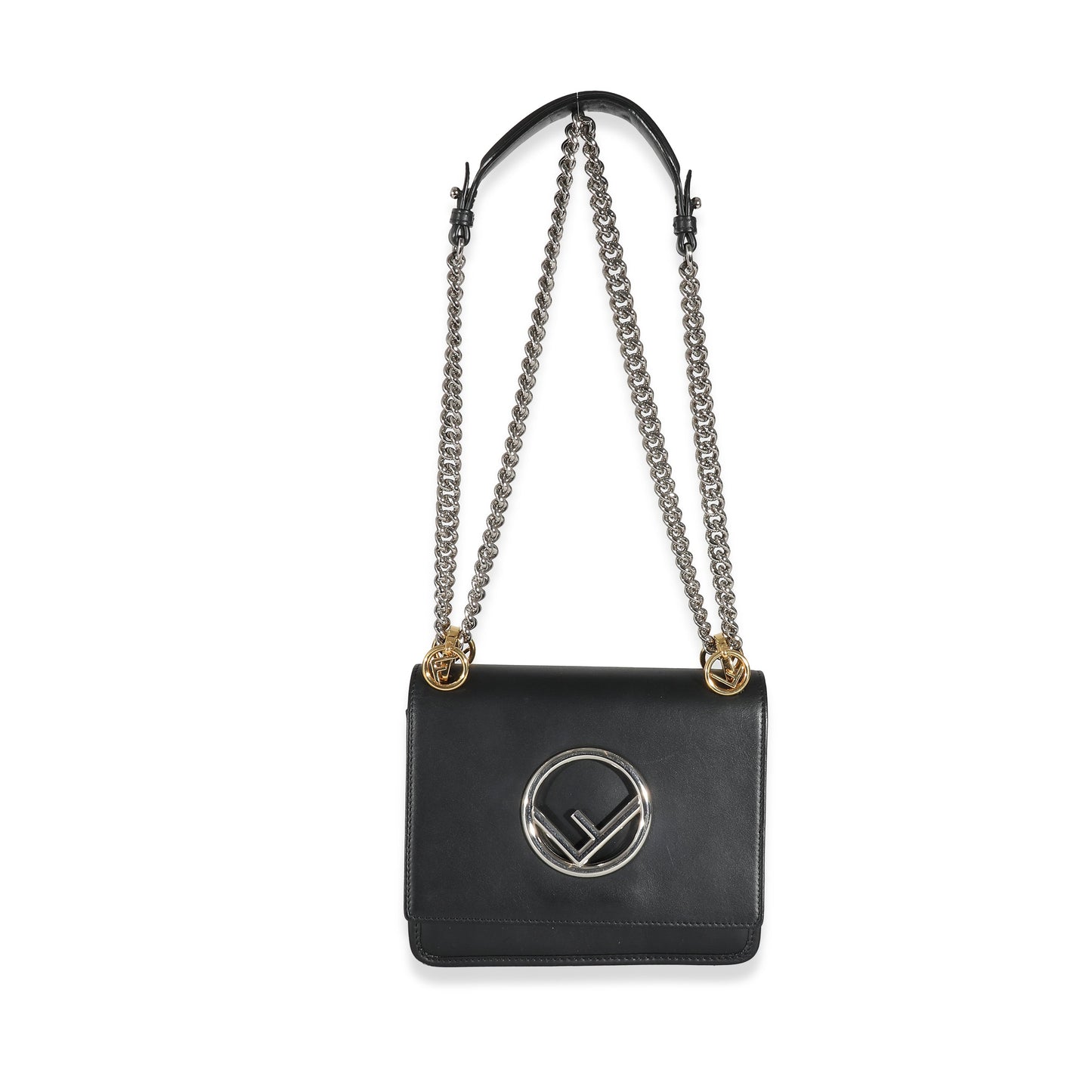 FENDI - Black Vitello Century Opaco F is Fendi Kan I Bag