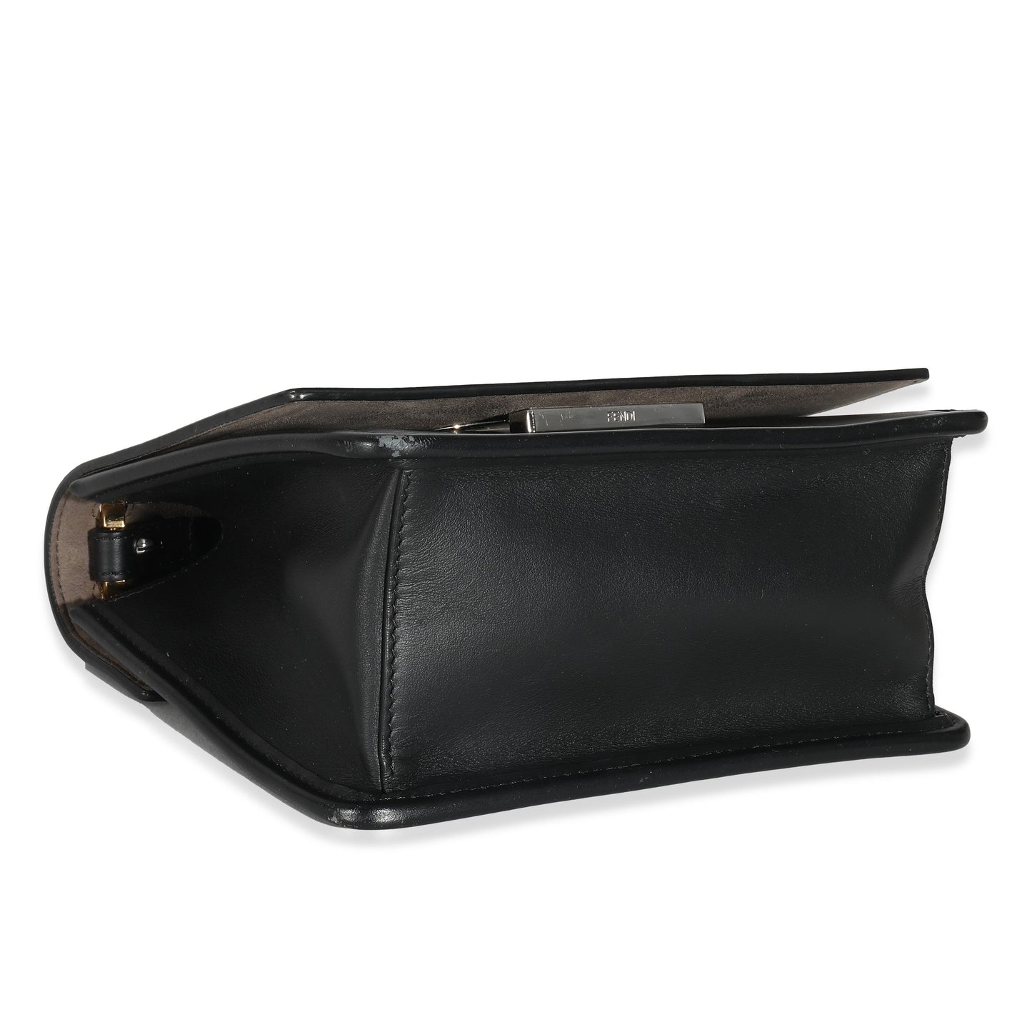 FENDI - Black Vitello Century Opaco F is Fendi Kan I Bag