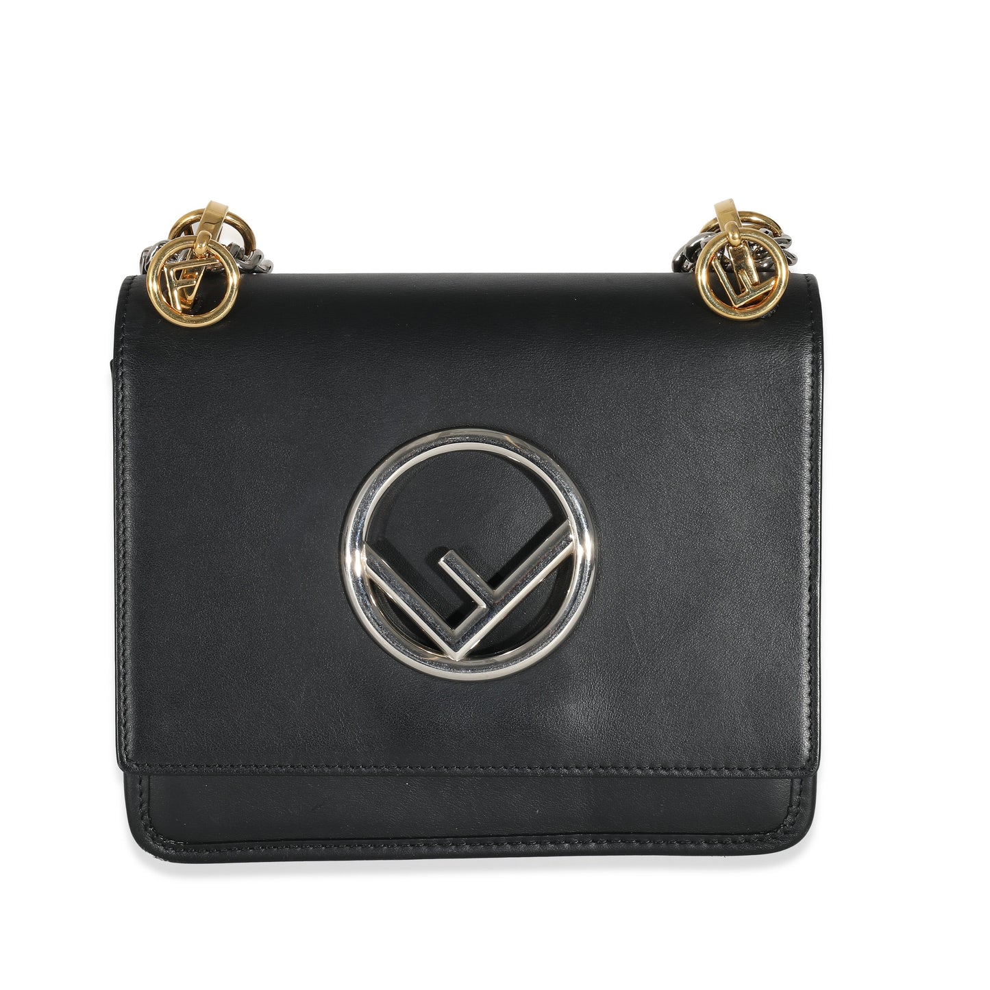 FENDI - Black Vitello Century Opaco F is Fendi Kan I Bag