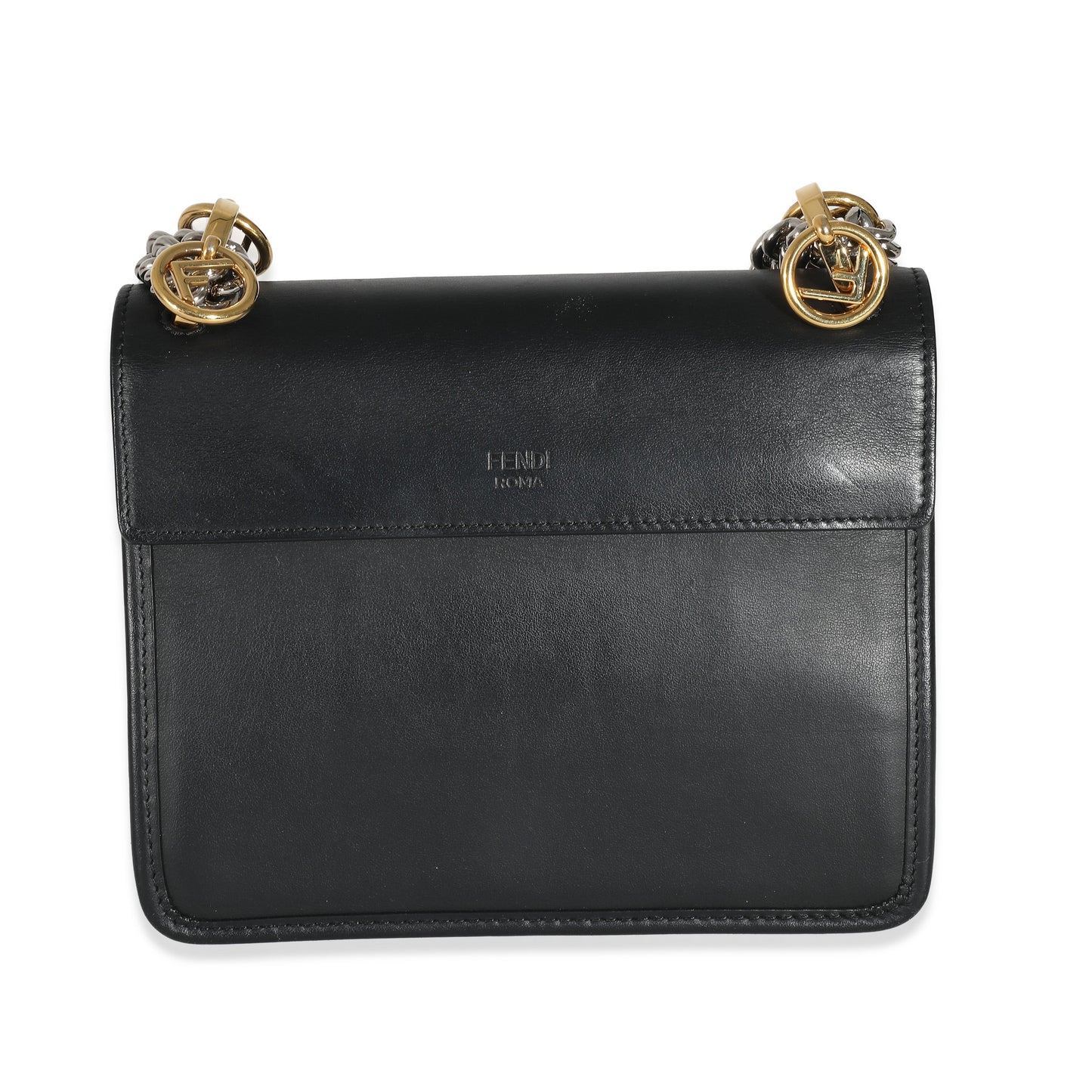 FENDI - Black Vitello Century Opaco F is Fendi Kan I Bag