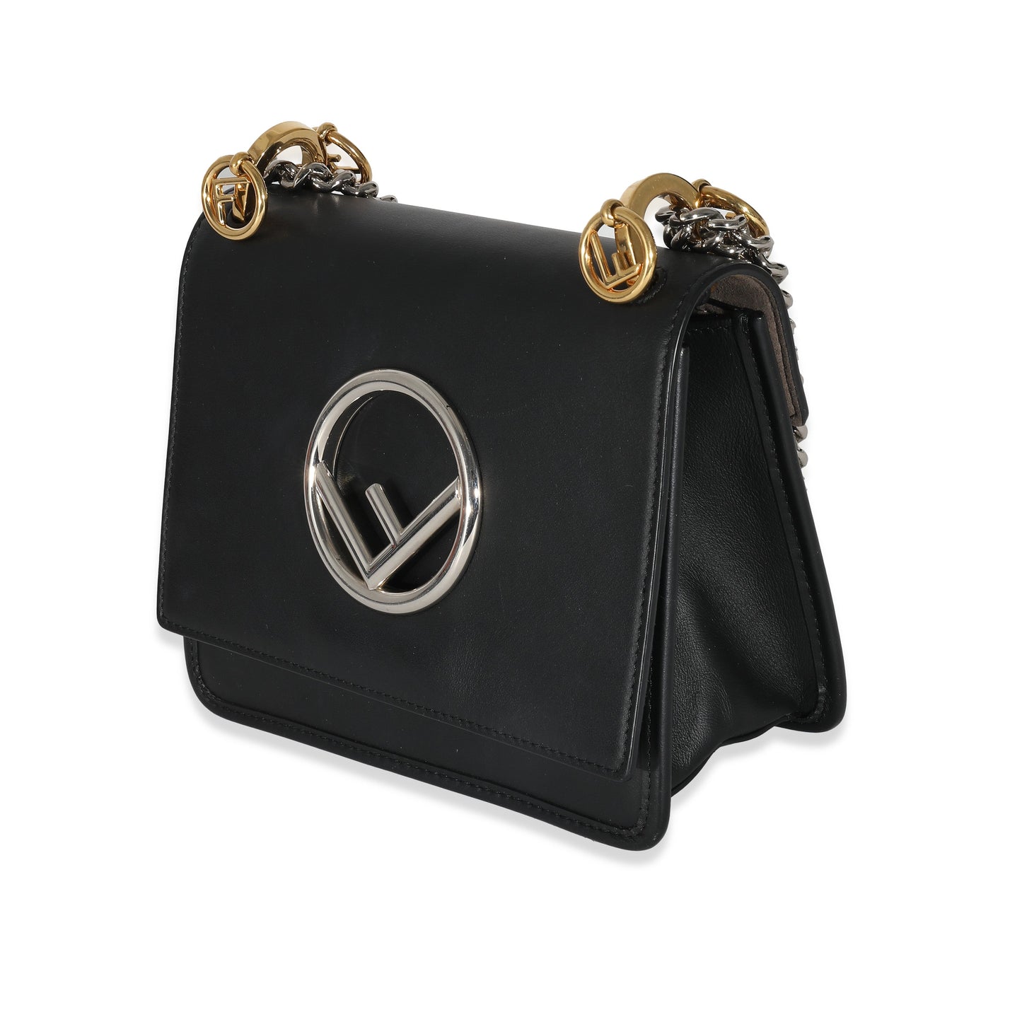 FENDI - Black Vitello Century Opaco F is Fendi Kan I Bag