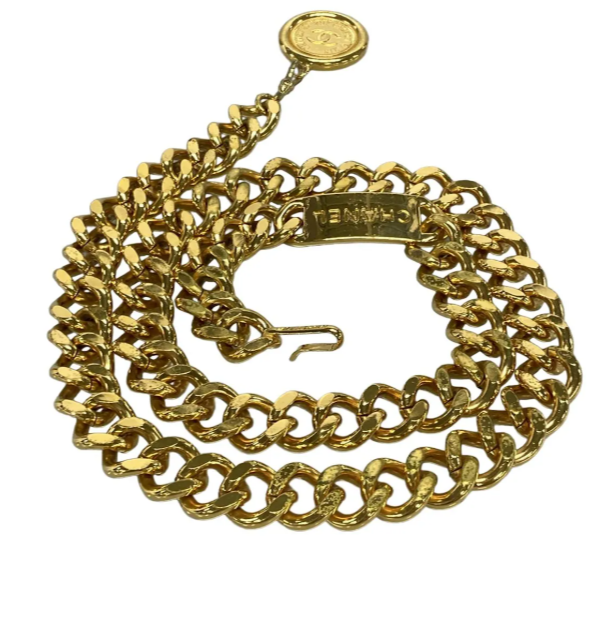 PRE-OWNED Belt Gold Hardware