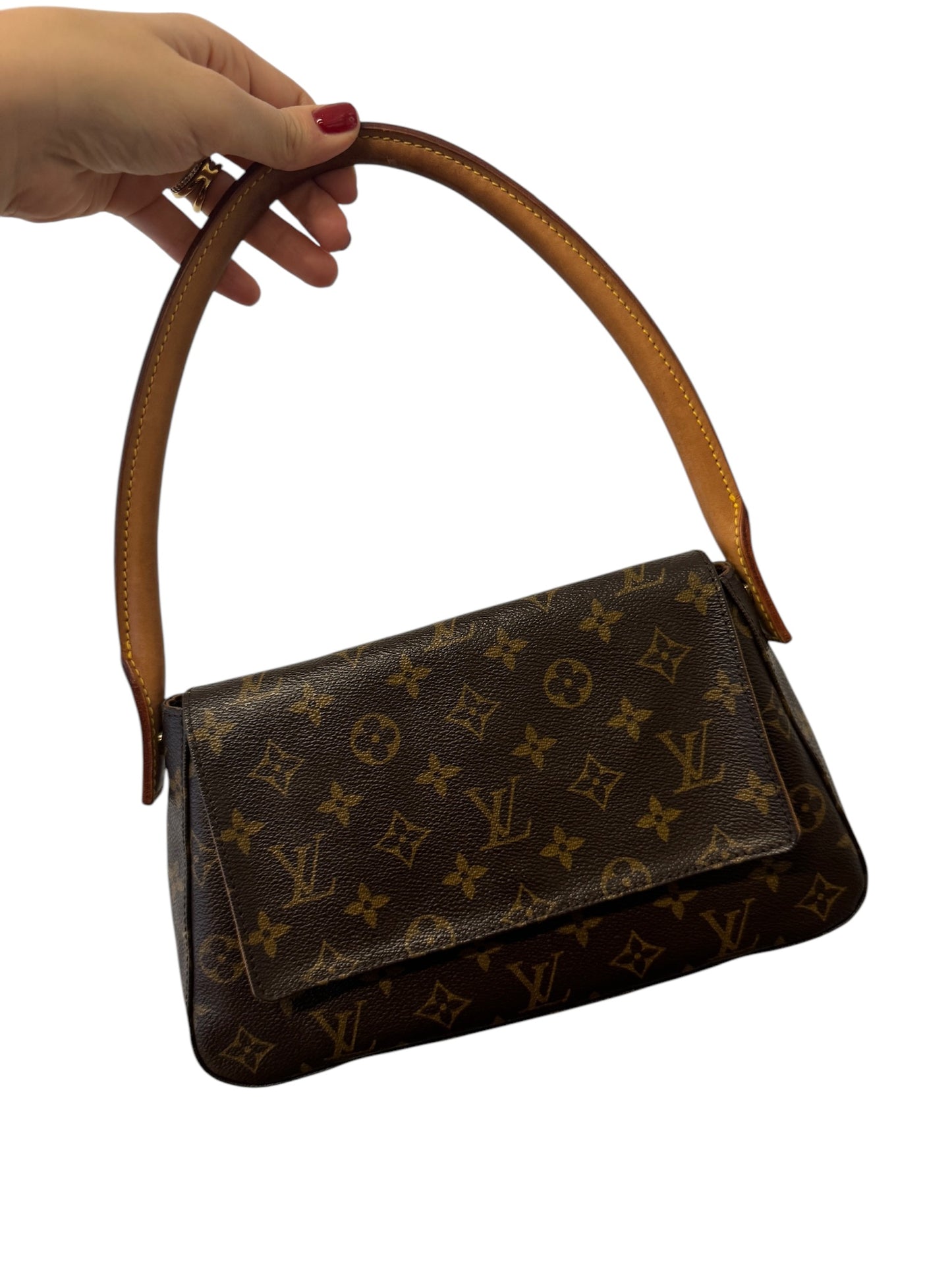 PRE-OWNED LV Monogram Canvas Looping PM