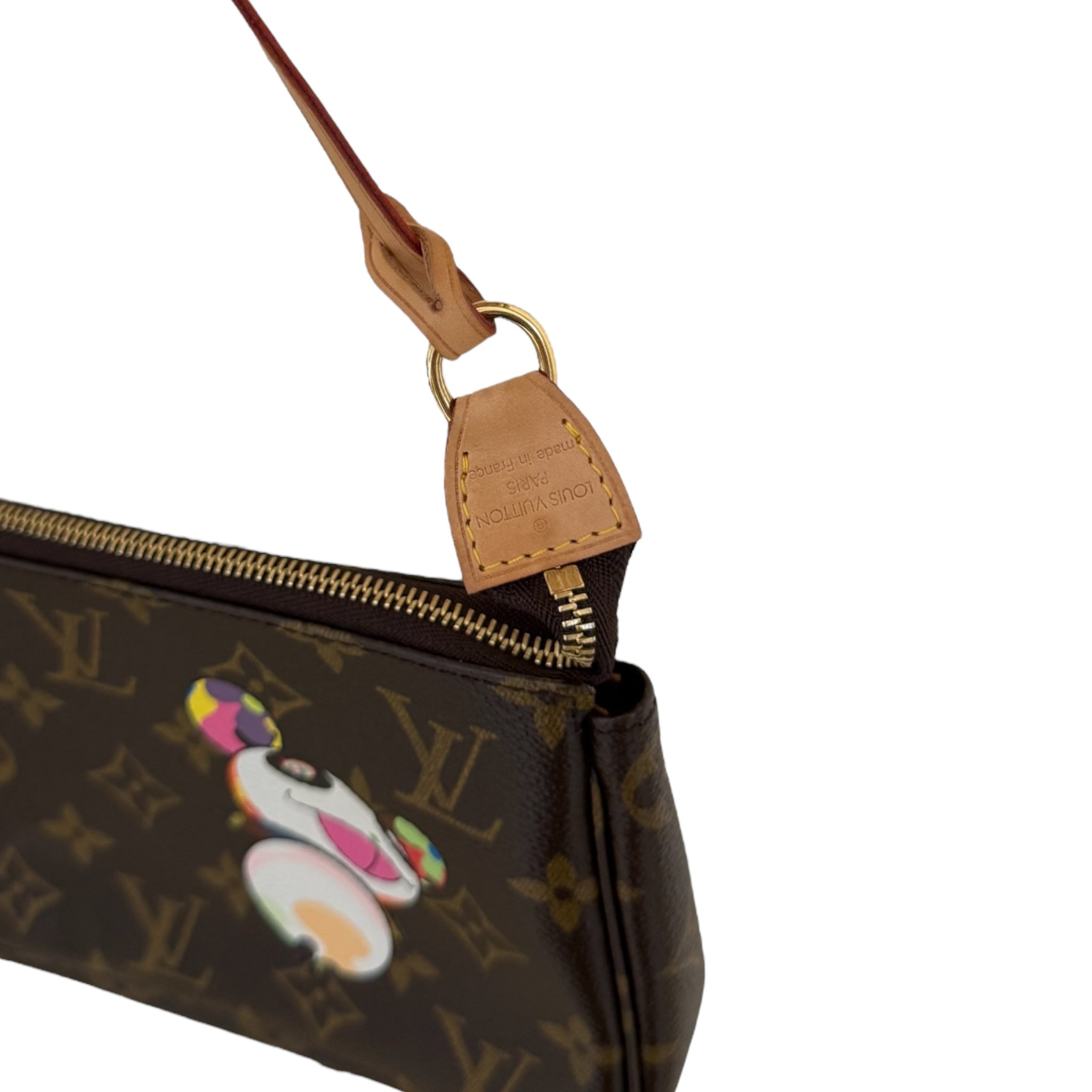 PRE-OWNED LV x Takashi Murakami Monogram Canvas Panda Pochette Accessoires