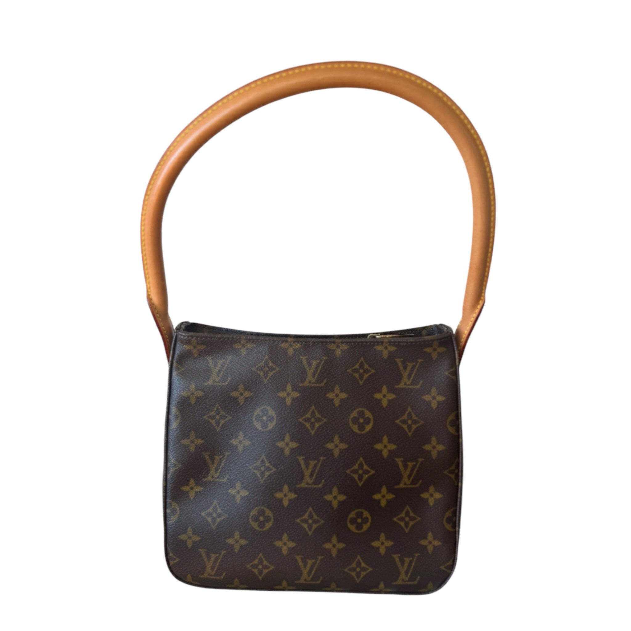 Bolso de hombro de lona con monograma LV USADO