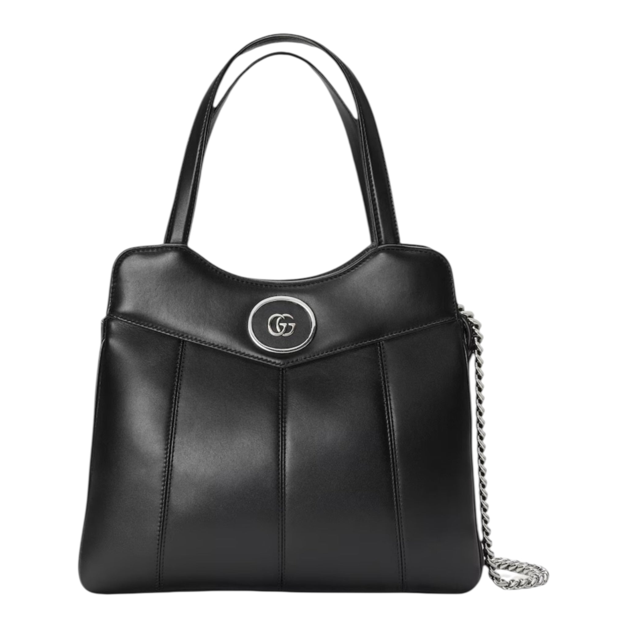 Bolso tote pequeño GG de piel negra de segunda mano