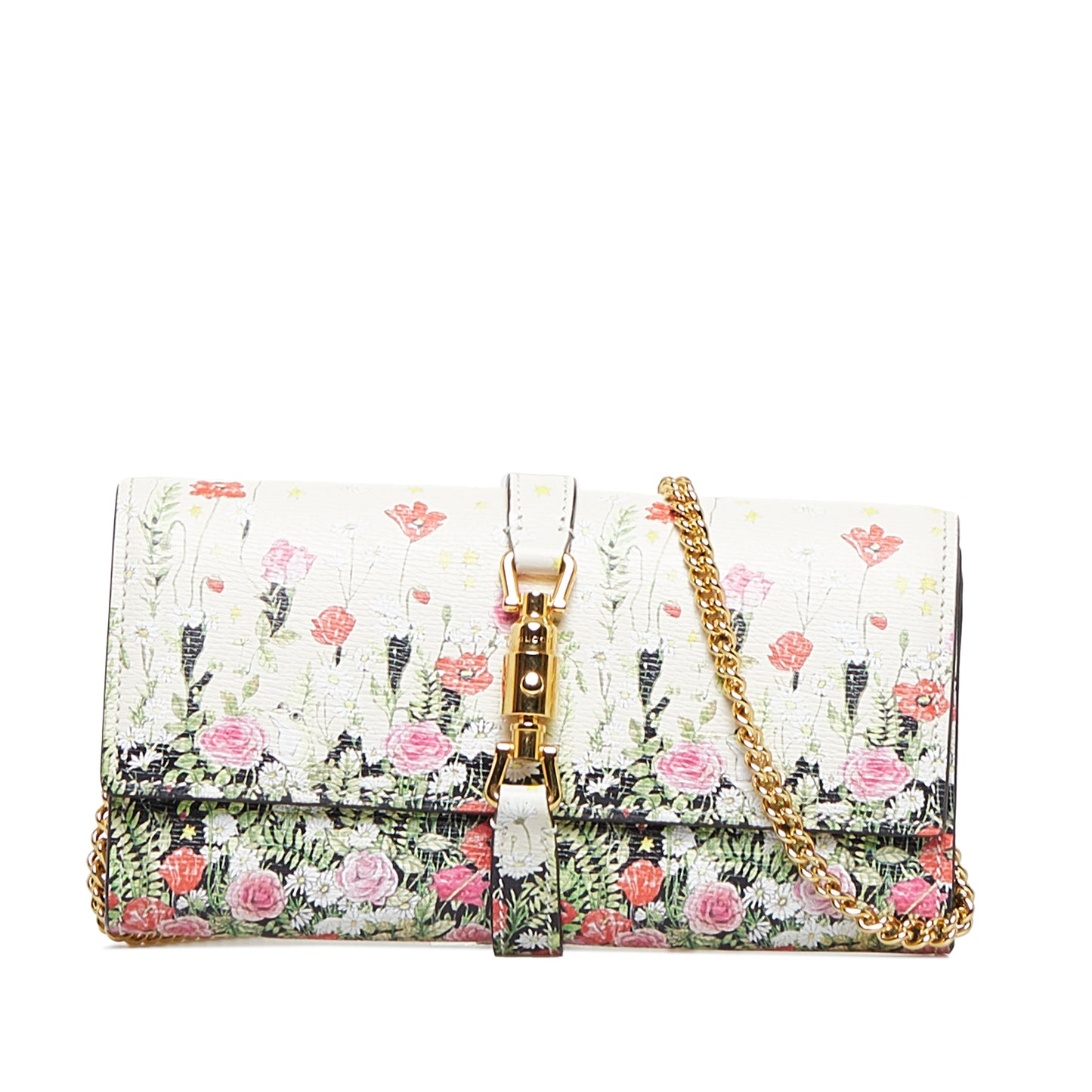 GUCCI - Floral Jackie 1961 Wallet on Chain