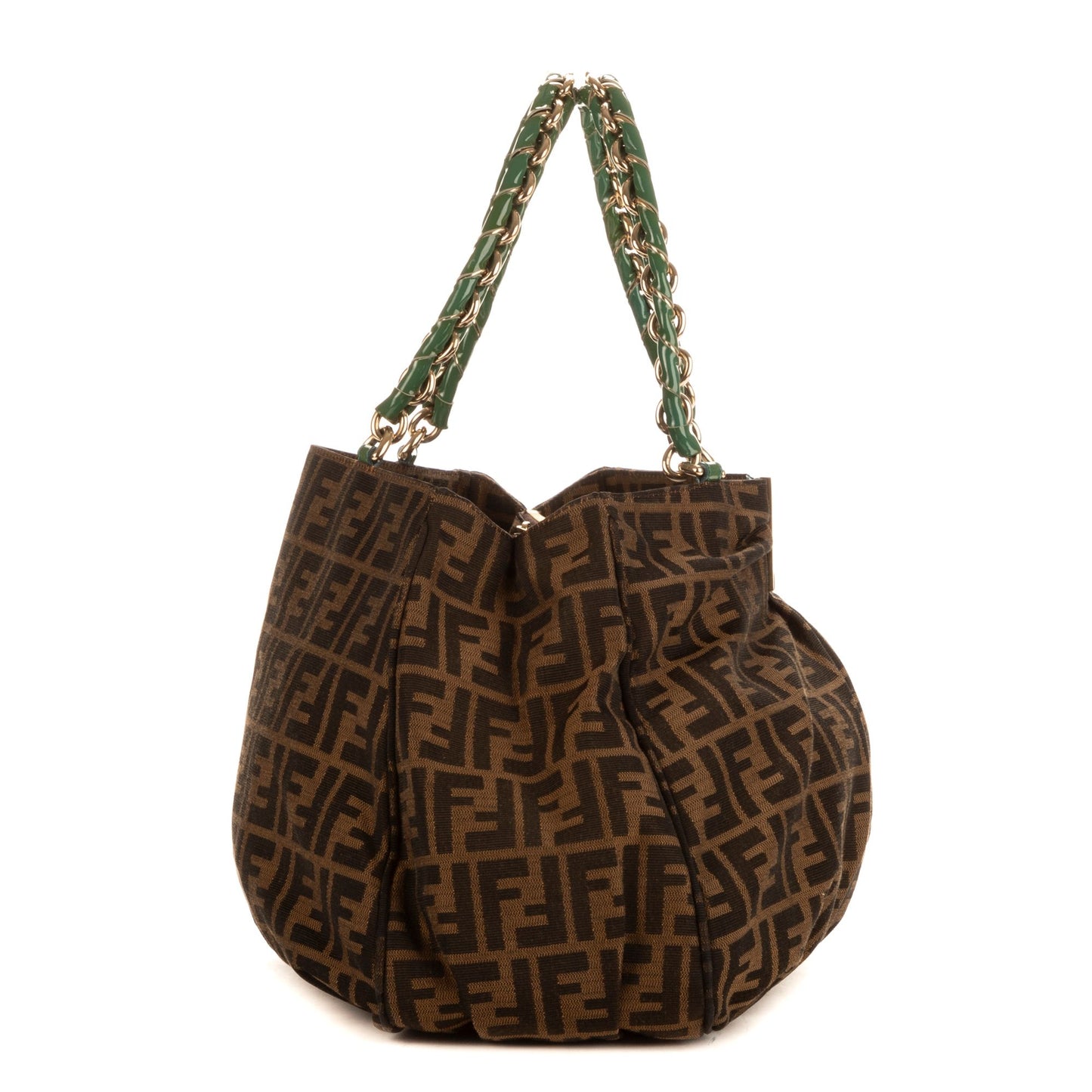 PRE-OWNED Brown Mia Zucca Canvas Tote Bag