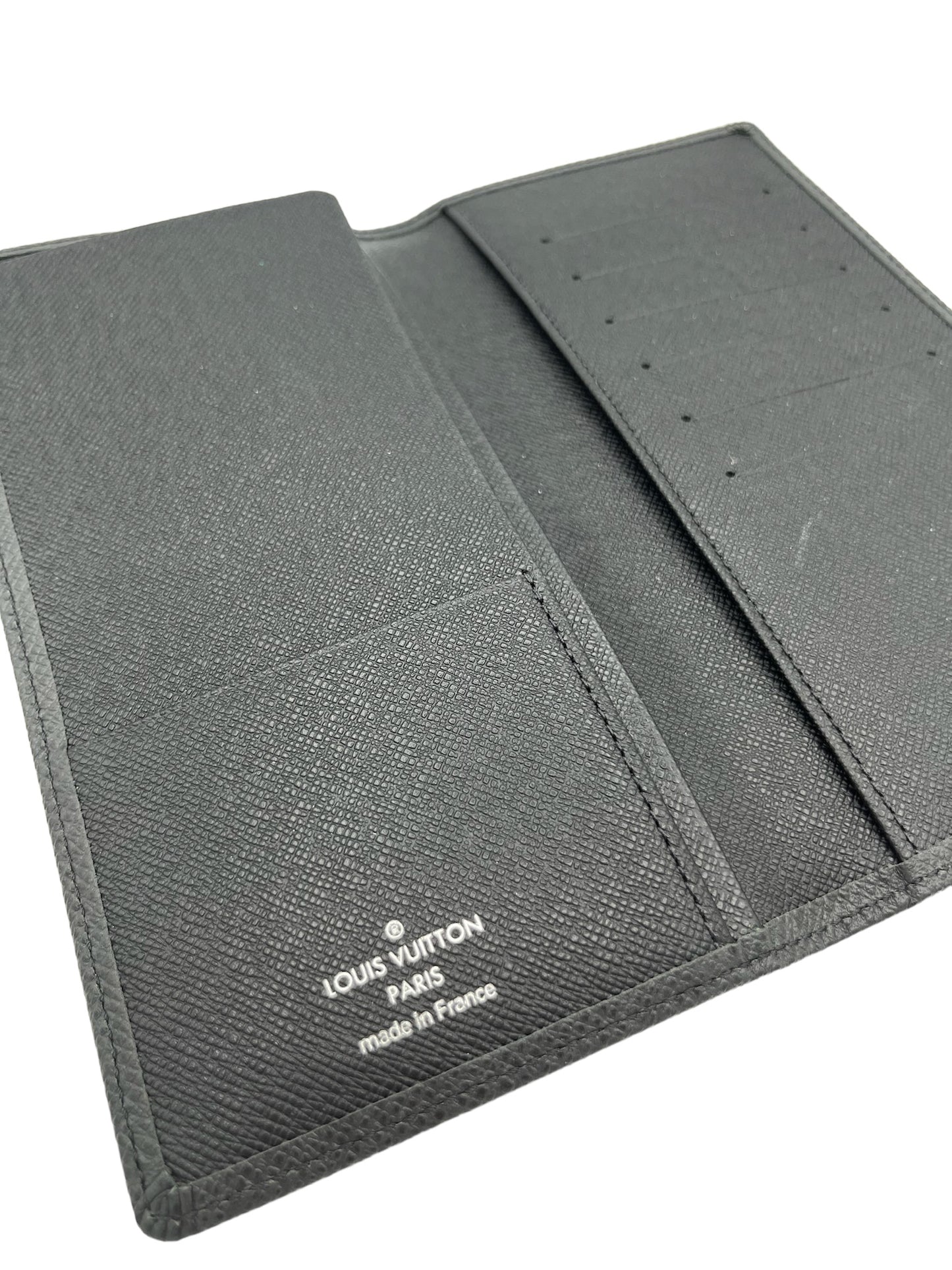 LOUIS VUITTON - Black Brazza Long Wallet