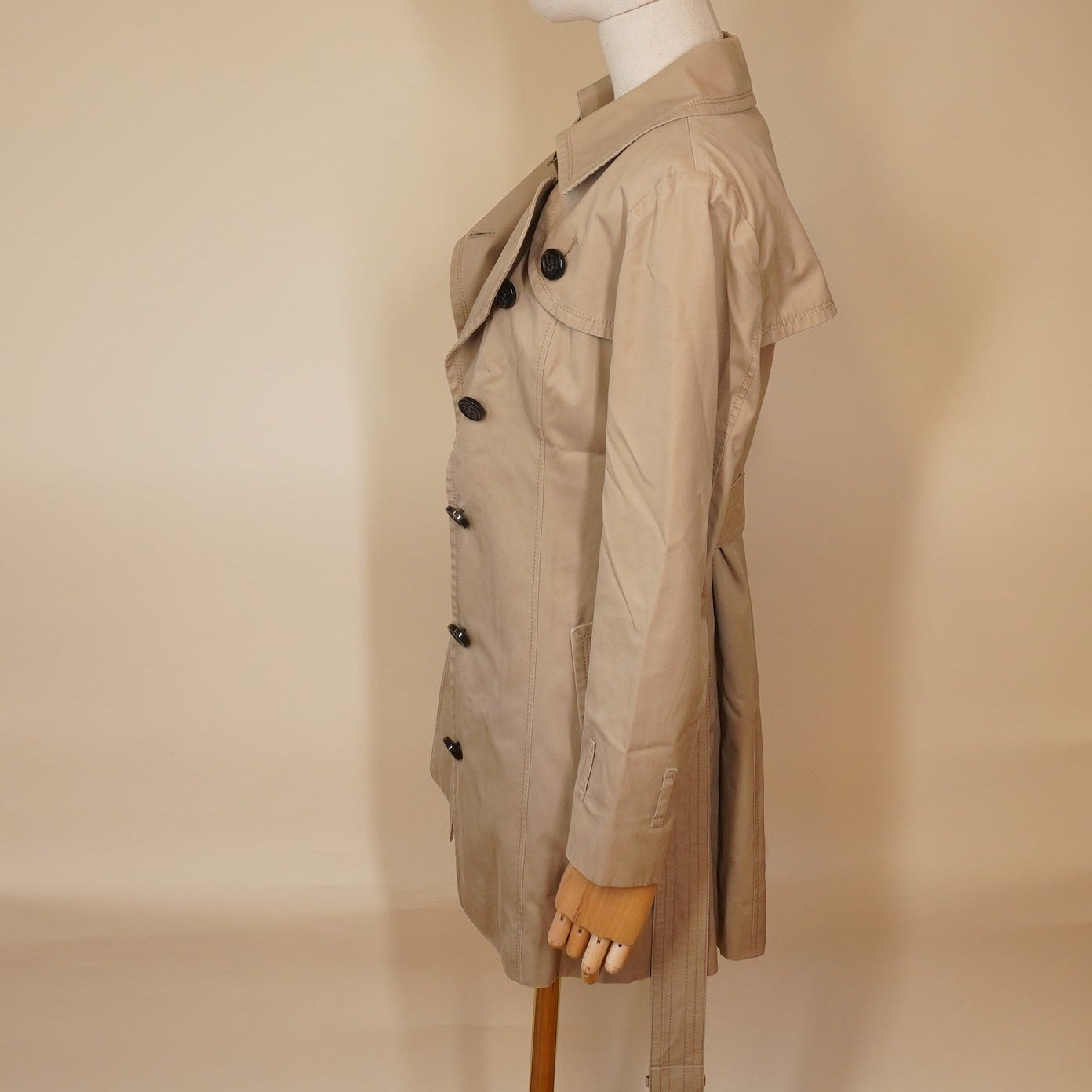 PRE-OWNED BURBERRY Trench Coat Beige Women's S