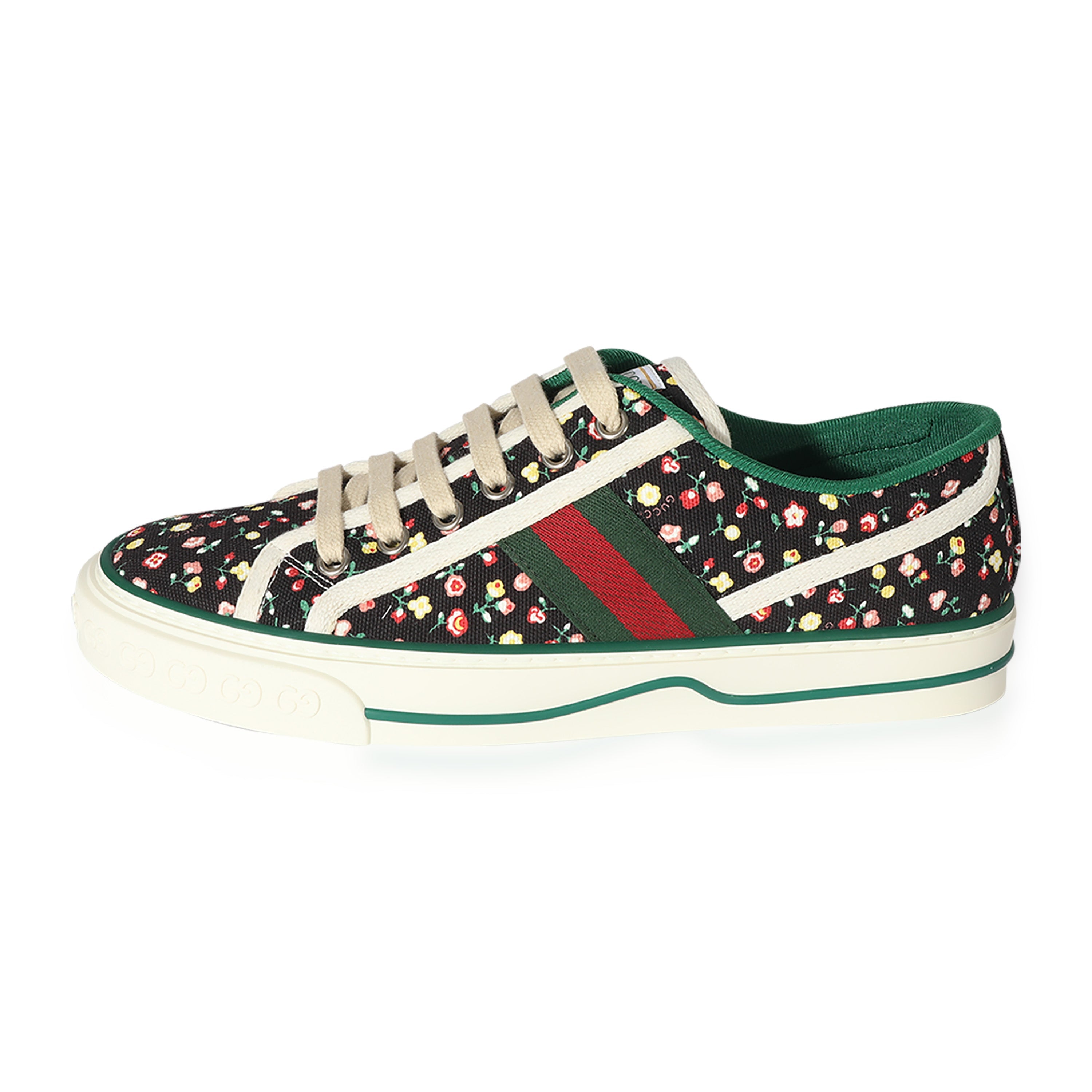 GUCCI - Tenis para mujer Liberty of London x Gucci 1977 'Floral - Negro'