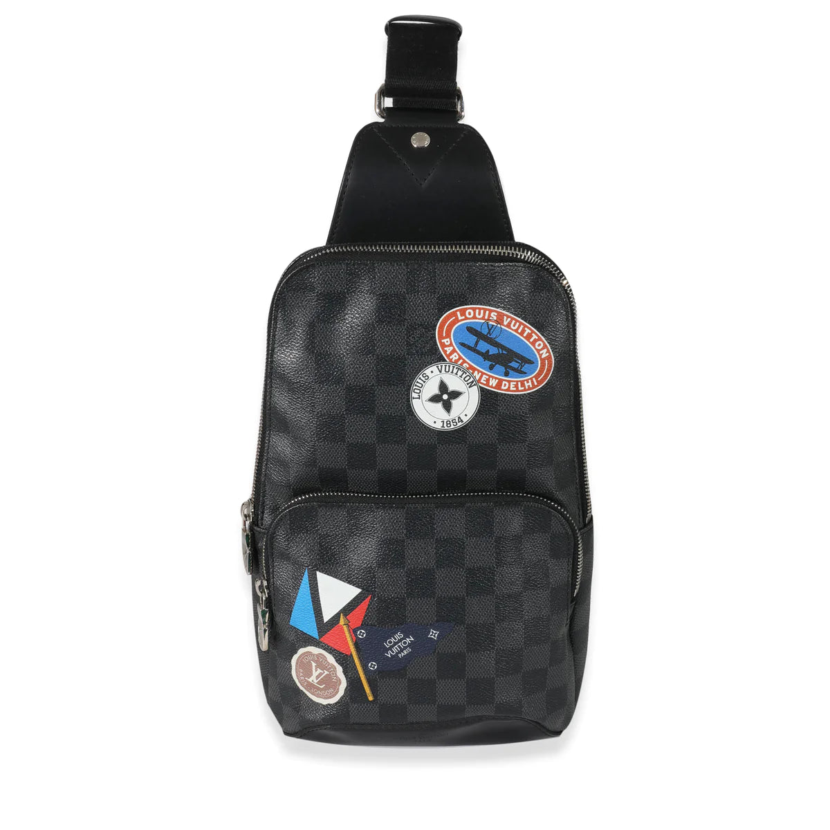 LOUIS VUITTON - Damier Graphite Canvas LV League Avenue Sling Bag