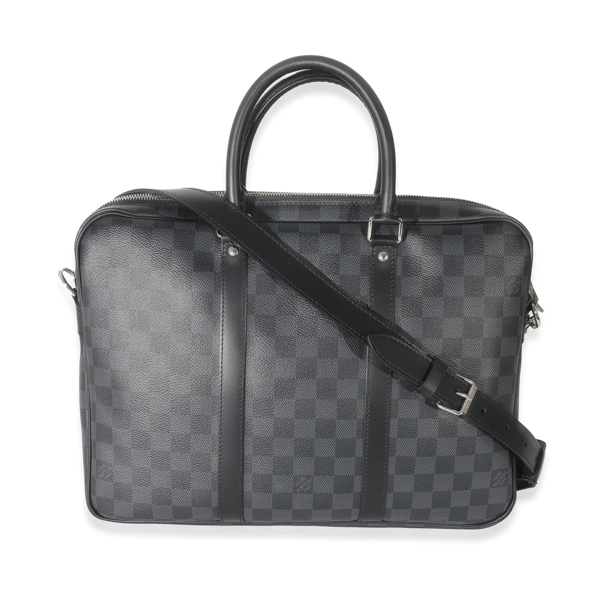 LOUIS VUITTON - Viaje de documentos Porte de lona Damier Graphite