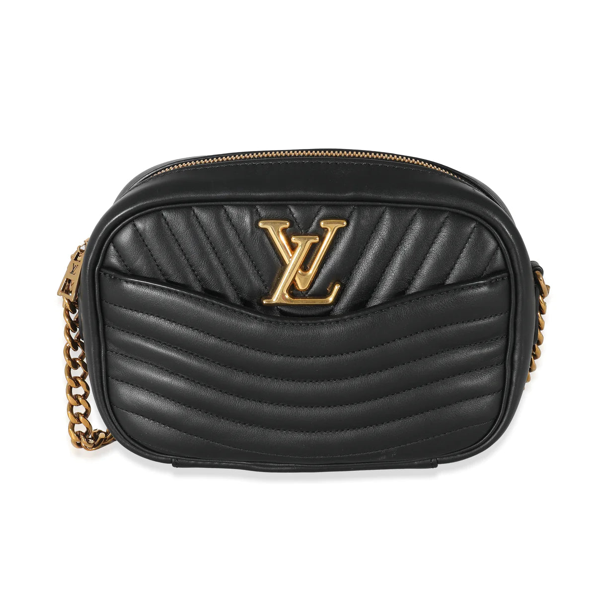 LOUIS VUITTON - Bolso para cámara New Wave de piel de becerro negra