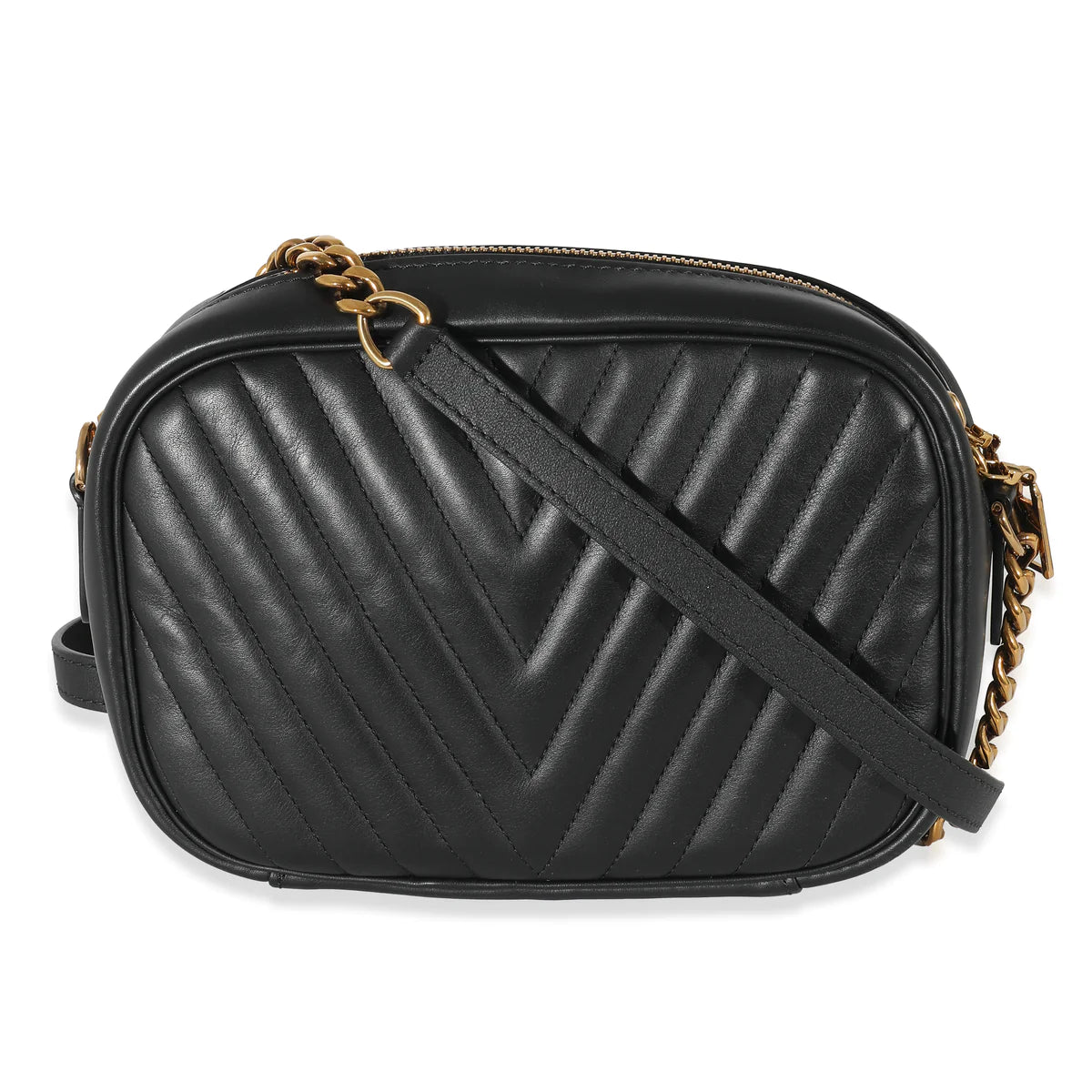 LOUIS VUITTON - Bolso para cámara New Wave de piel de becerro negra