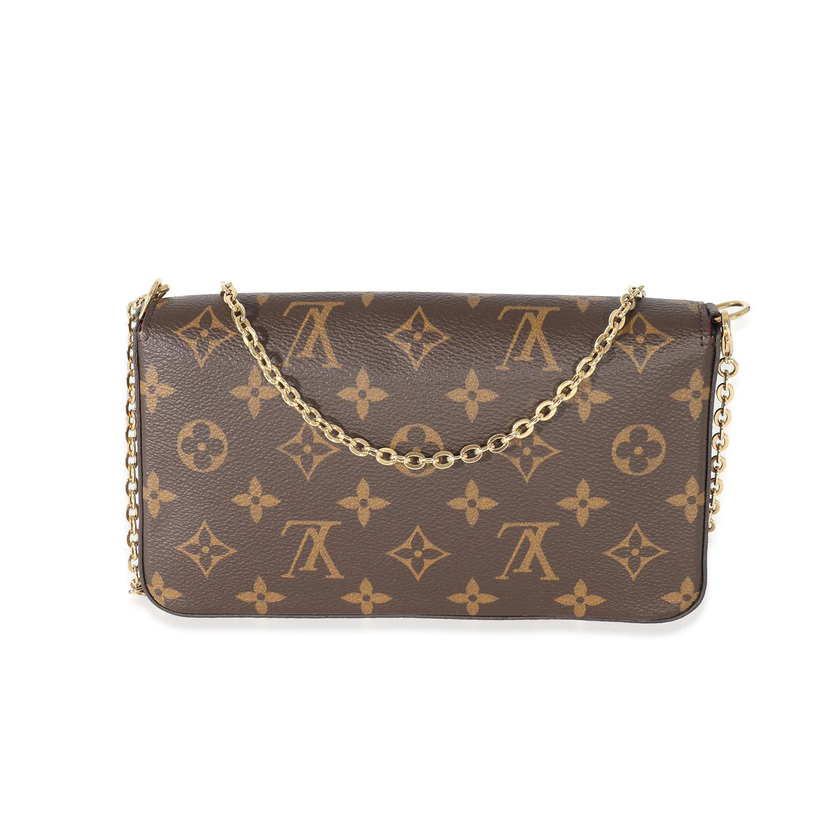 LOUIS VUITTON - Felicie Pochette de lona con monograma fucsia