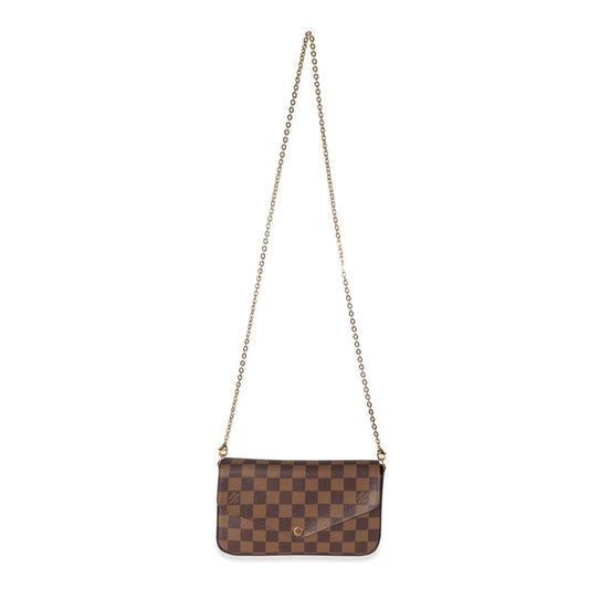 Louis Vuitton Damier Canvas Cerise Twice Pochette Bag