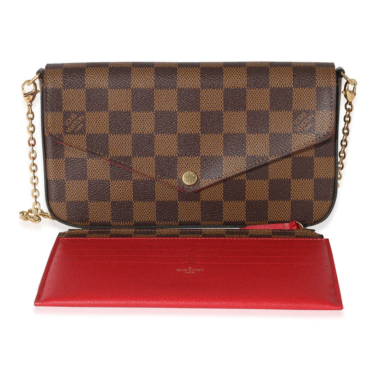 LOUIS VUITTON - Cerise Damier Ebene Felicie Pochette