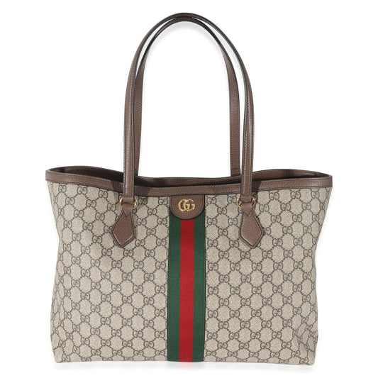 GUCCI - Beige GG Supreme Medium Ophidia GG Tote