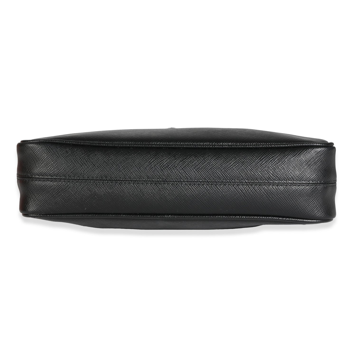 Bolso bandolera pequeño con correa utilitaria Saffiano negro USADO