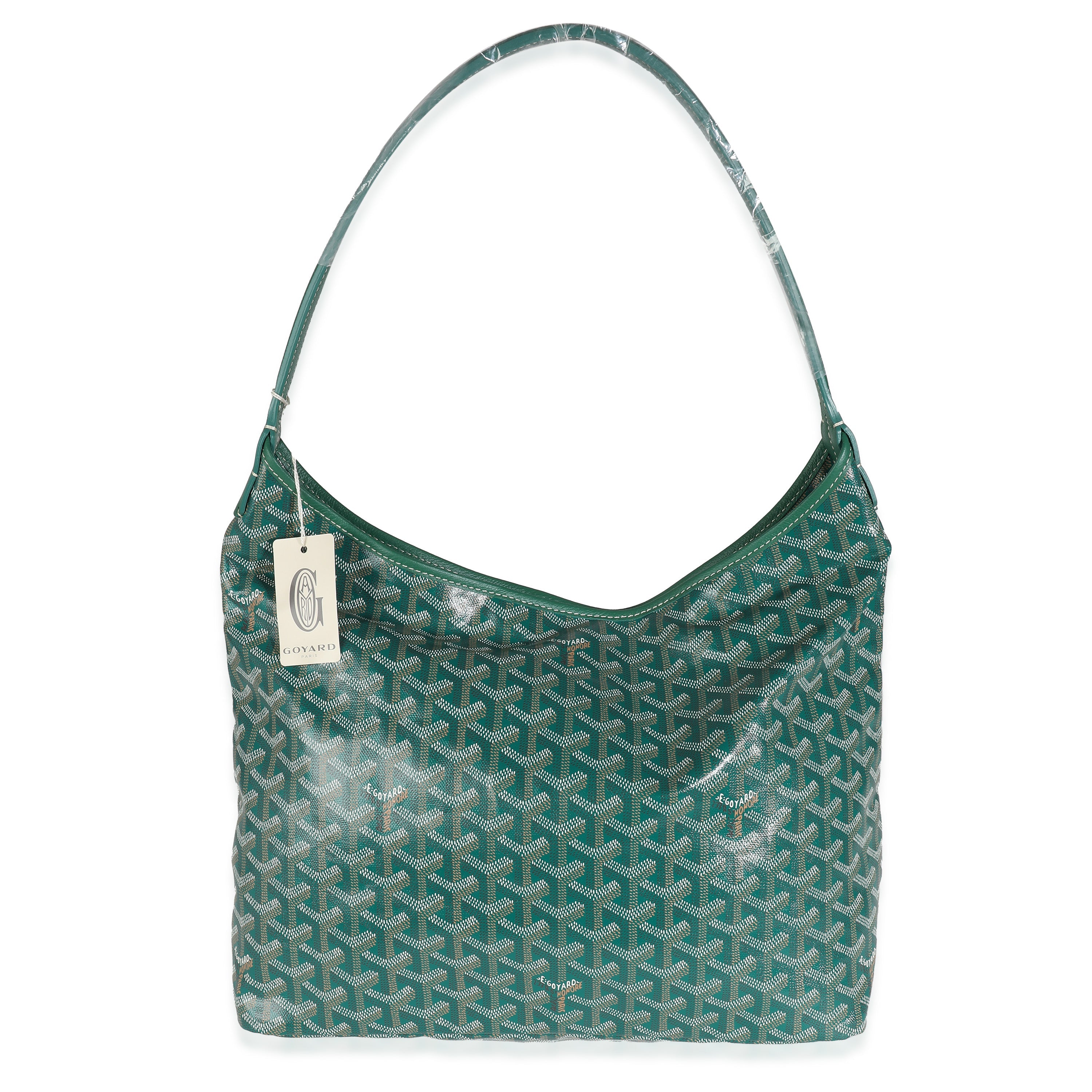 Bolso Hobo Boheme de lona Goyardine verde de segunda mano