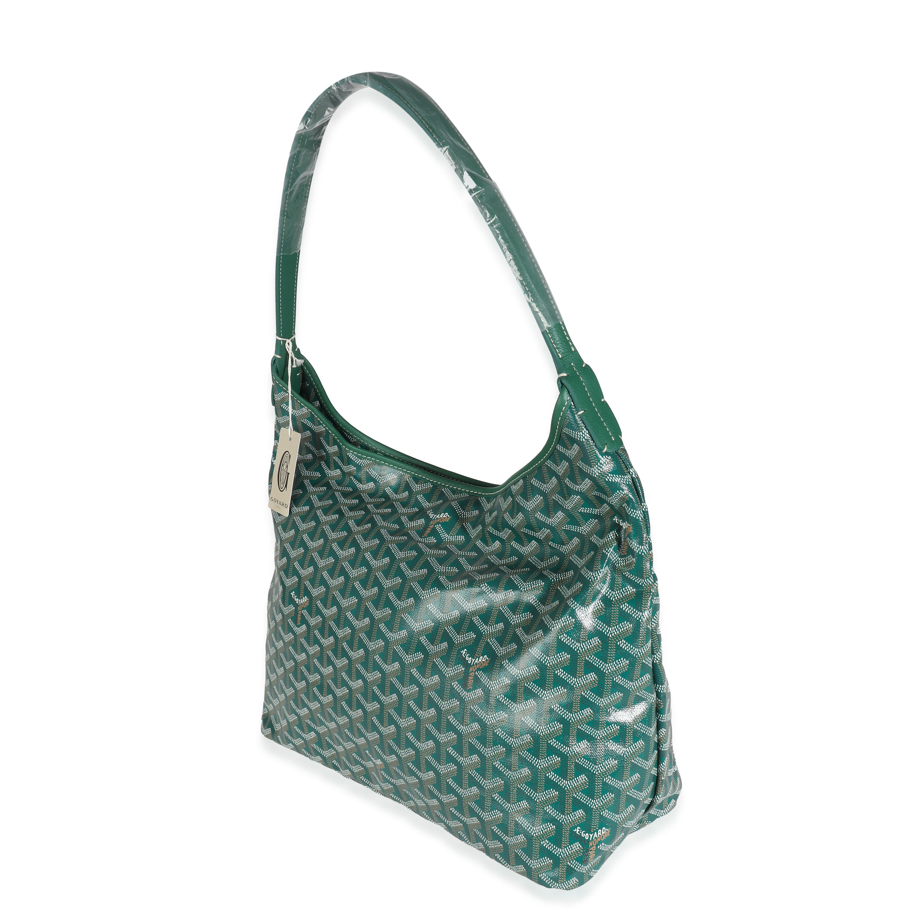 Bolso Hobo Boheme de lona Goyardine verde de segunda mano